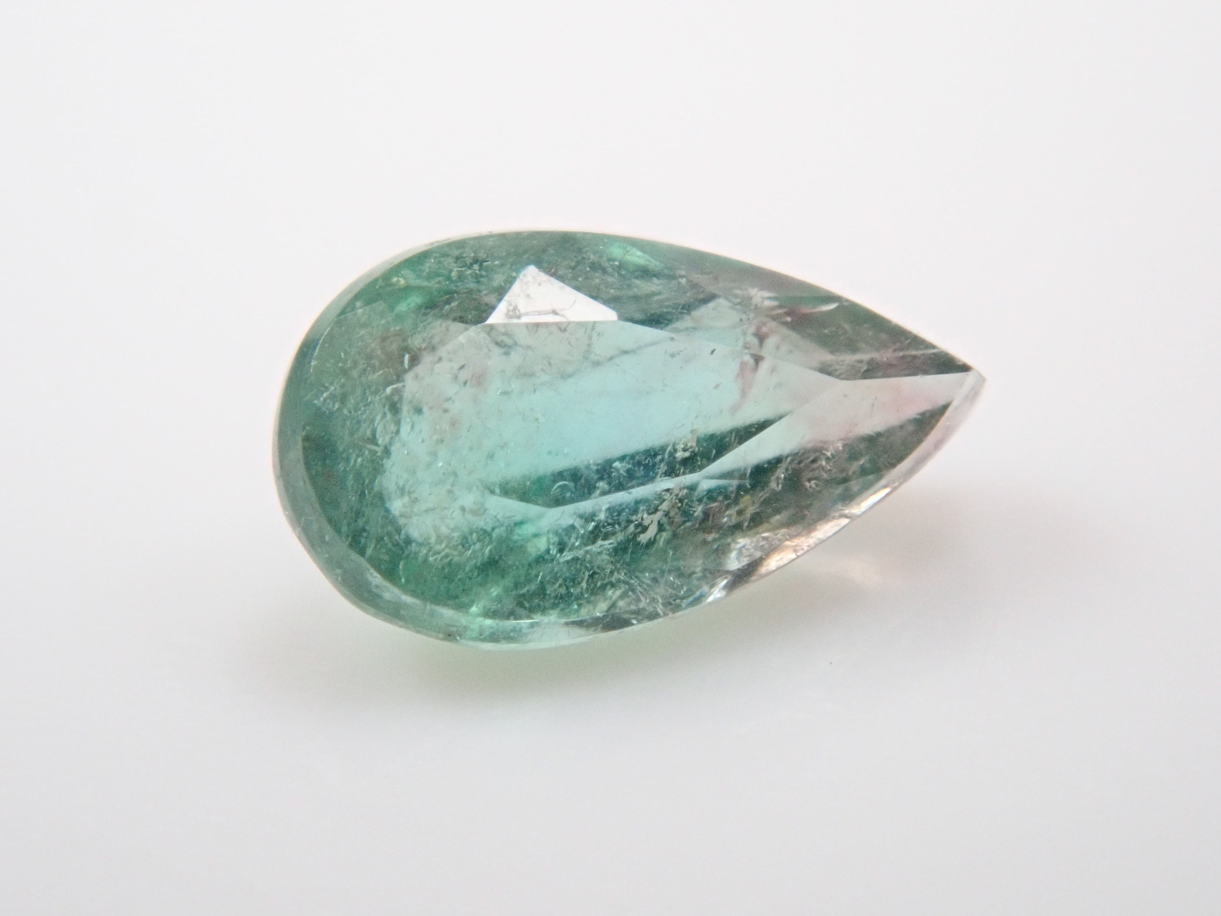 ブラジル産パーティカラーパライバトルマリン 0.149ctルース(CuO:1.4%、MnO:2.8%)