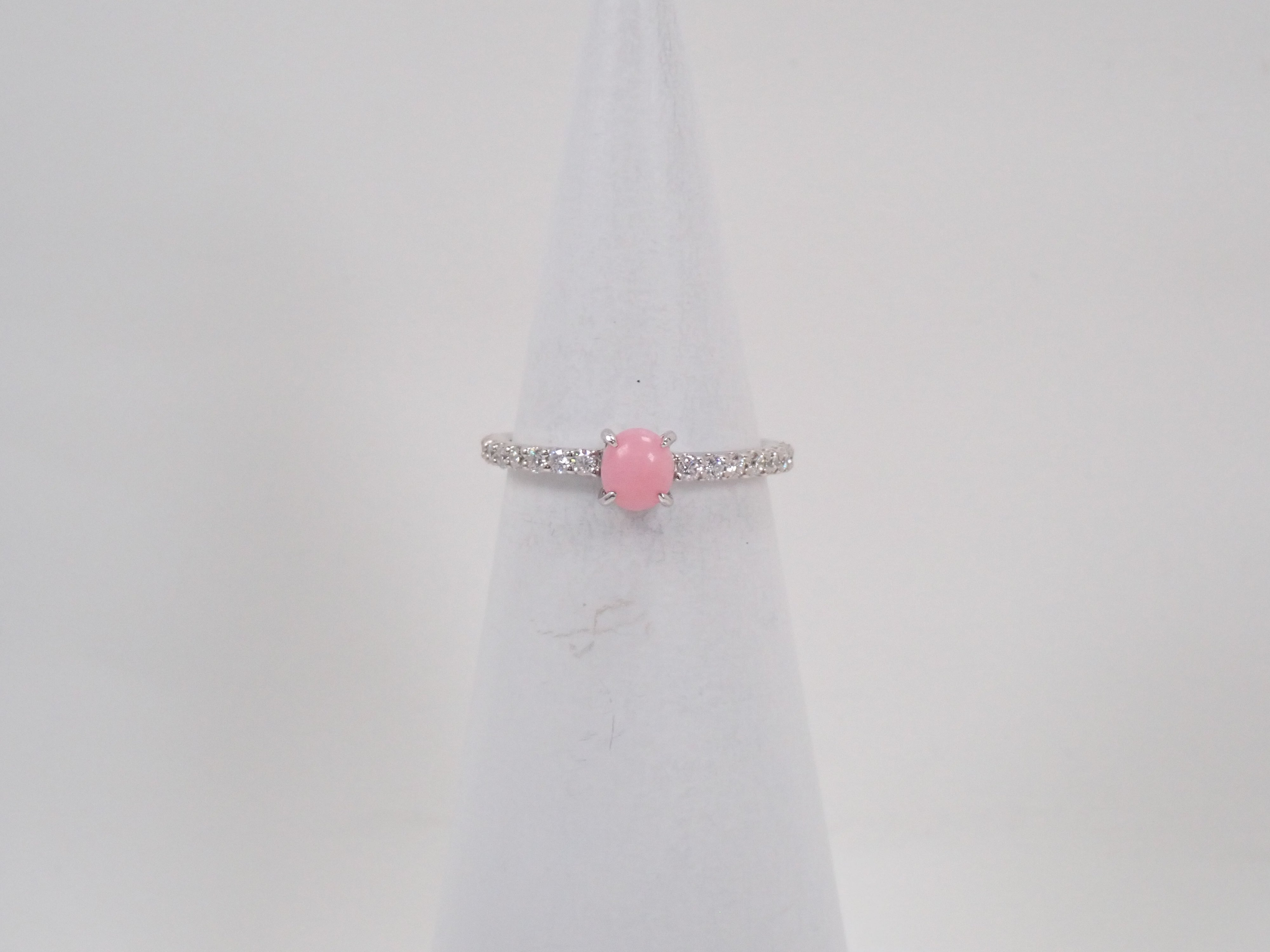 【22602711掲載】Pt900 コンクパール 0.56ct ダイヤモンド0.25ctリング鑑別書