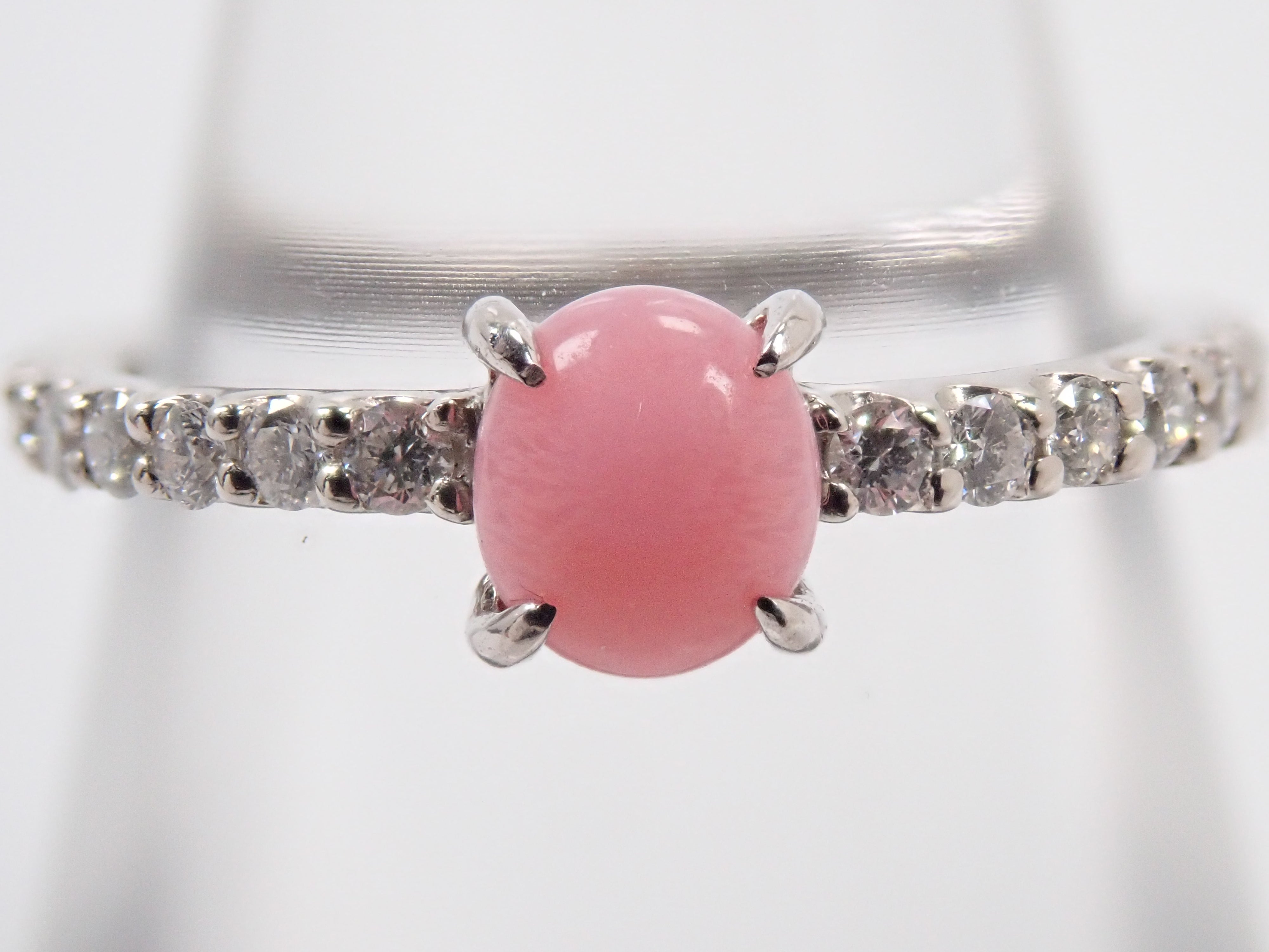 【22602711掲載】Pt900 コンクパール 0.56ct ダイヤモンド0.25ctリング鑑別書