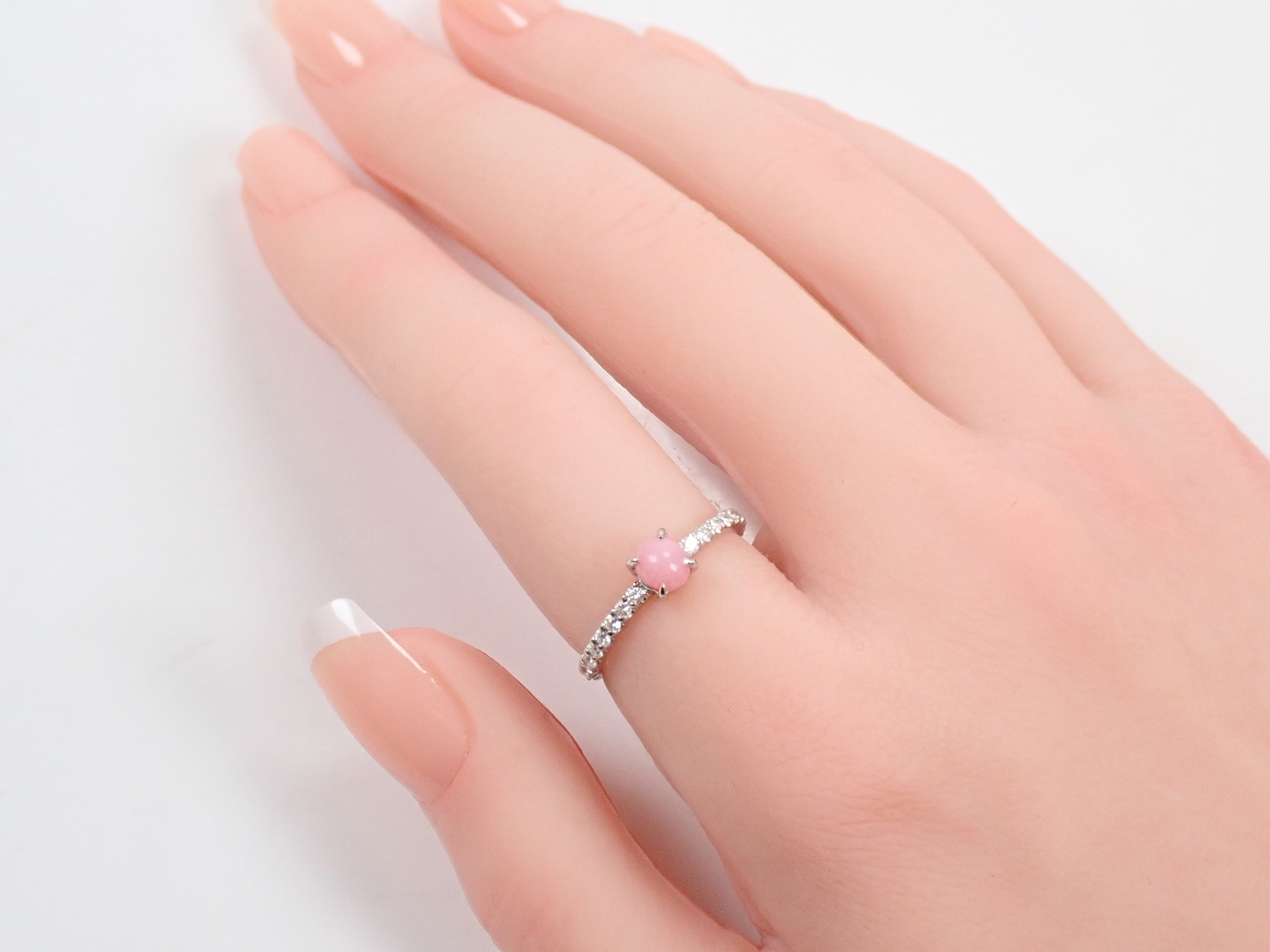【22602711掲載】Pt900 コンクパール 0.56ct ダイヤモンド0.25ctリング鑑別書