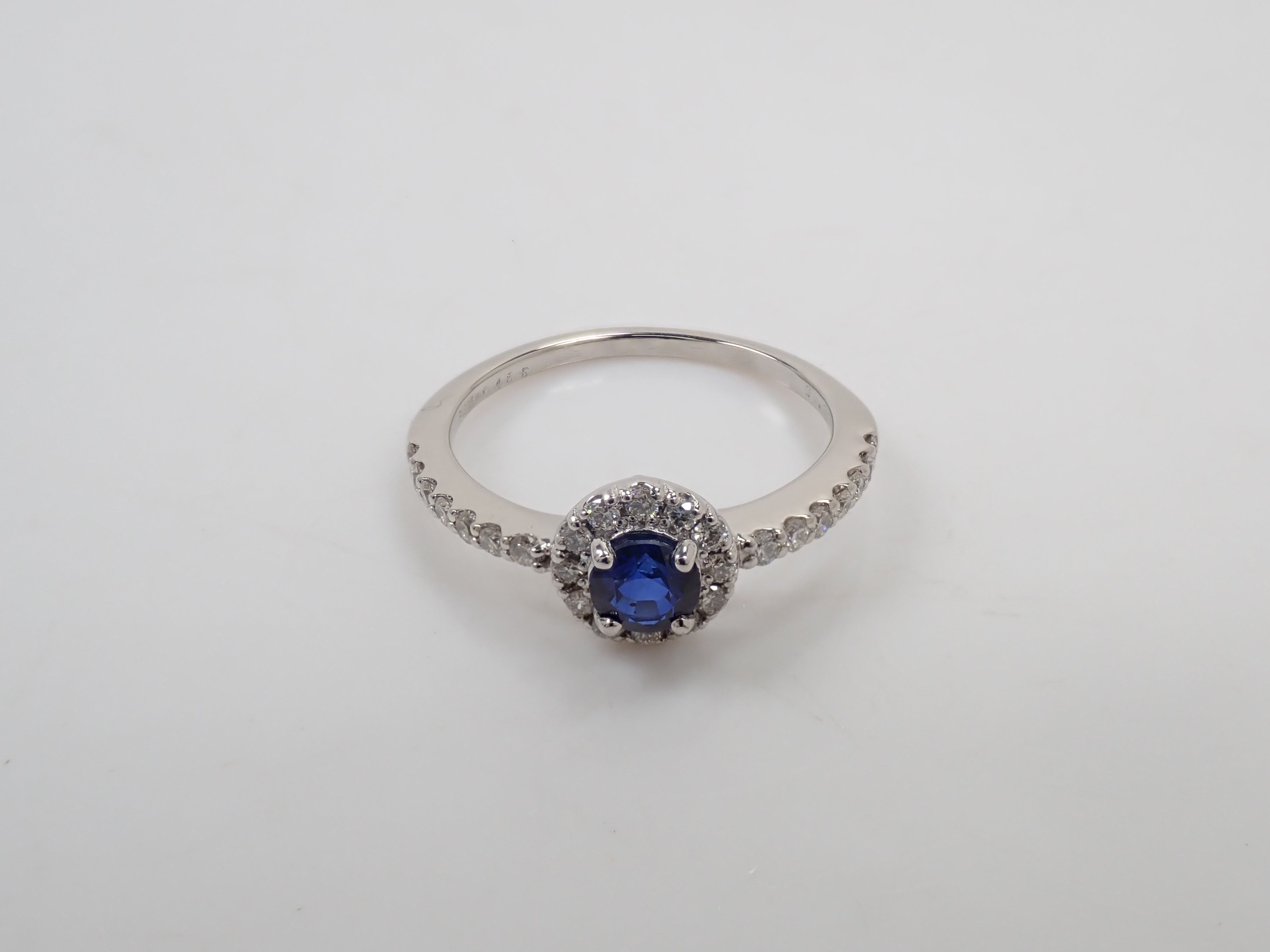 【9/4(金)AM10時〆:抽選販売_09】Pt900 スリランカ産ブルーサファイア0.465ct ダイヤモンド0.28ctリング鑑別書