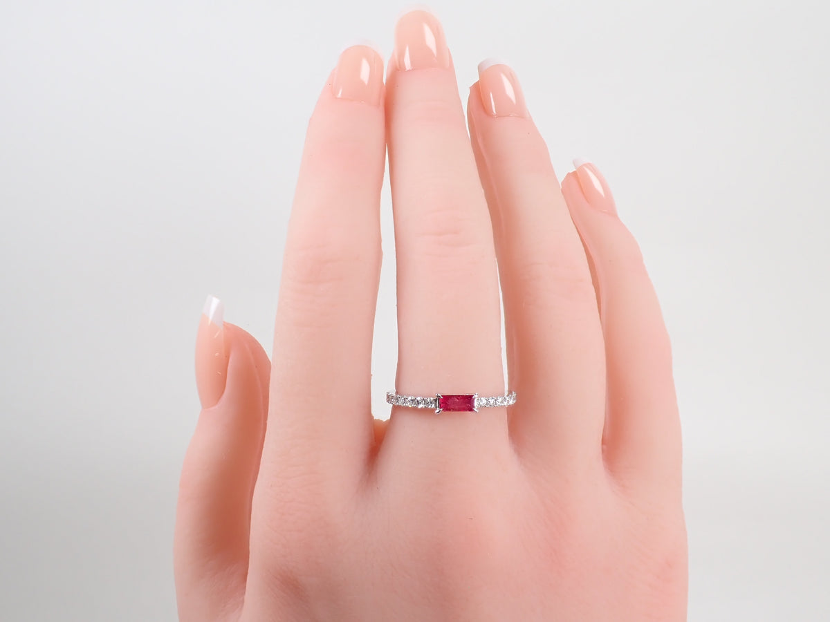 【9/20 22時販売】【カラフリ】Pt950レッドベリル0.20ct・ダイヤモンド0.23ctリング鑑別書