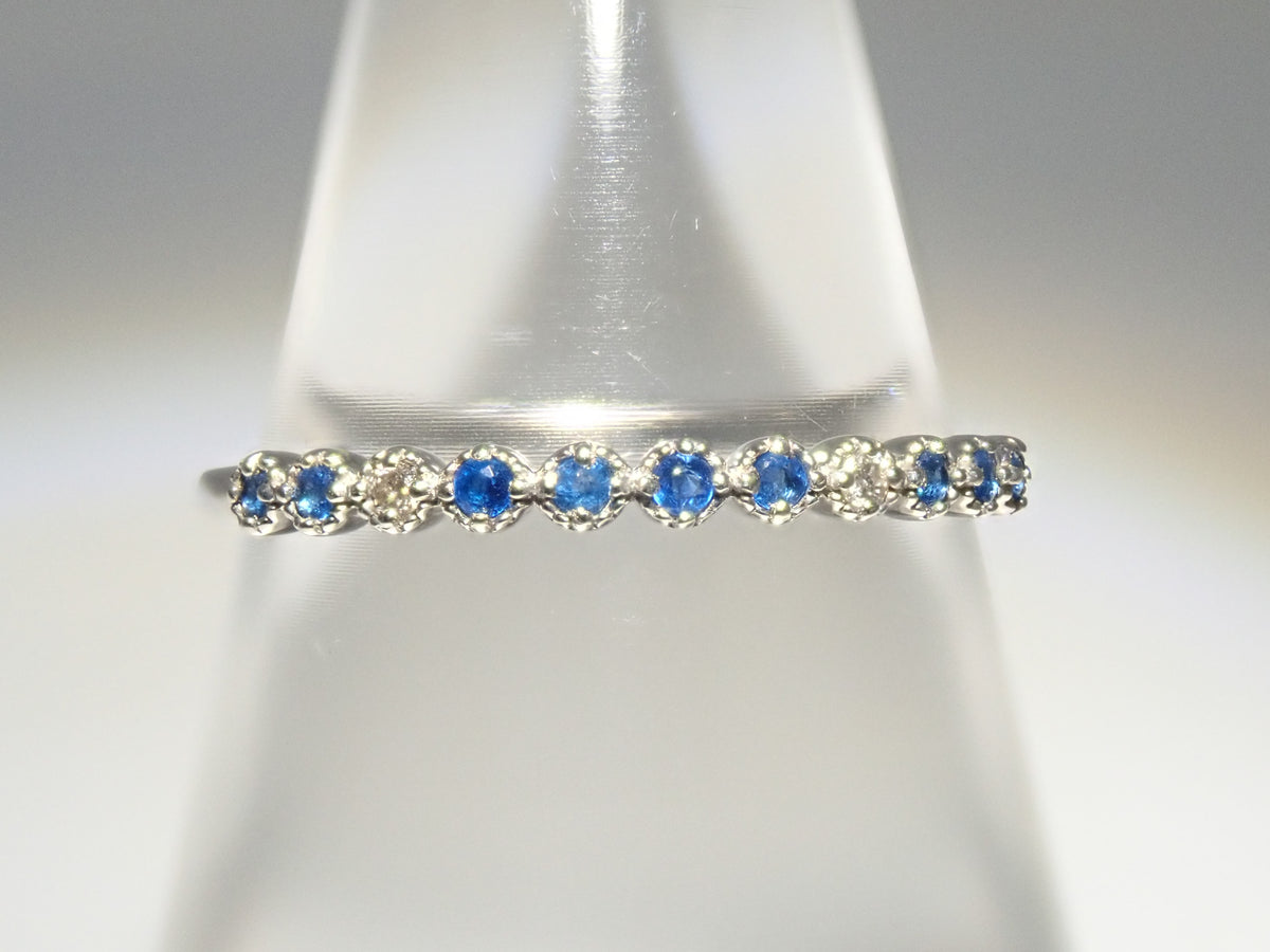 【9/20 22時販売】【カラフリ】Pt900 アウイナイト0.04ct・ダイヤモンドリング鑑別書