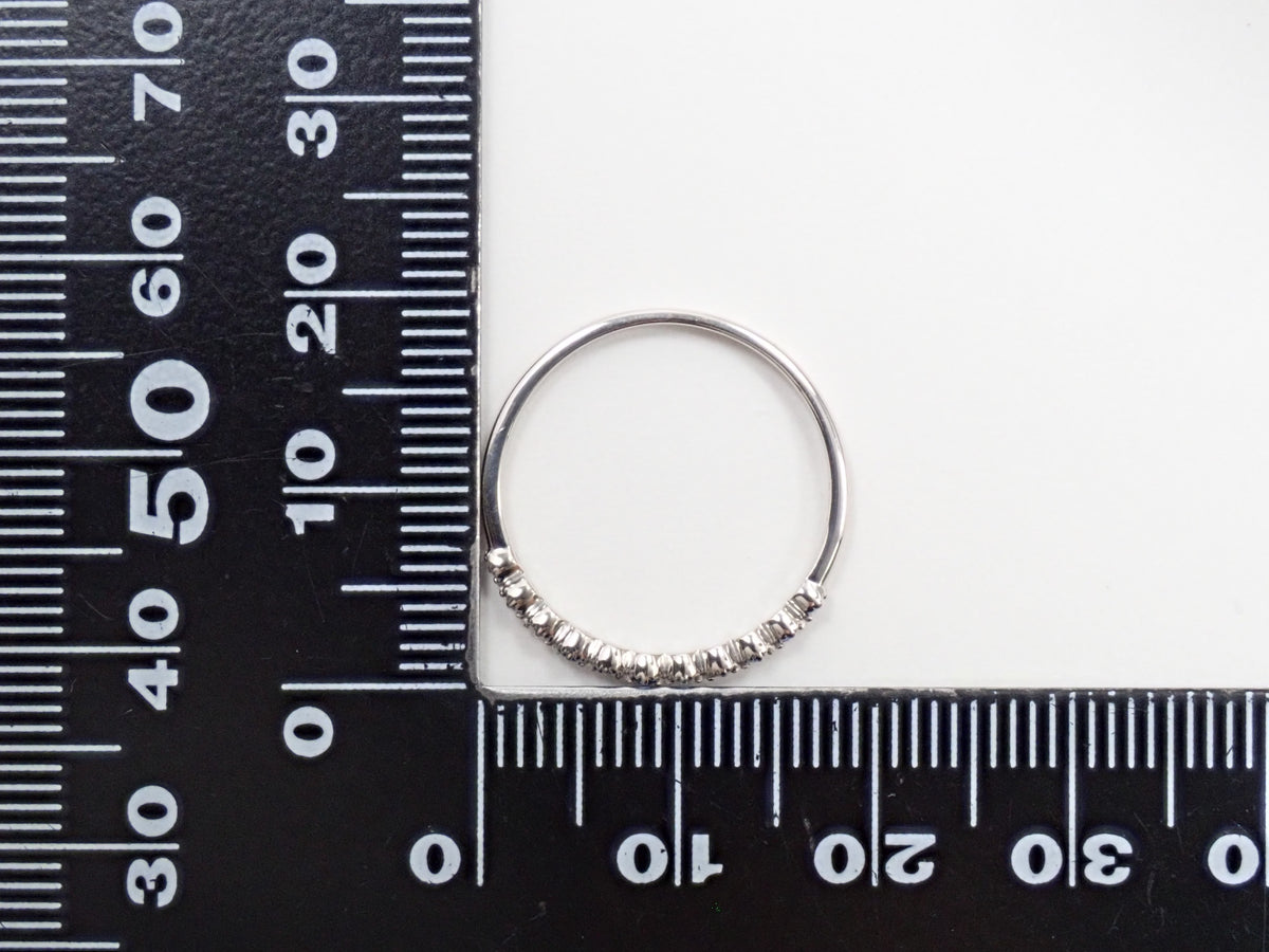 【9/20 22時販売】【カラフリ】Pt900 アウイナイト0.04ct・ダイヤモンドリング鑑別書