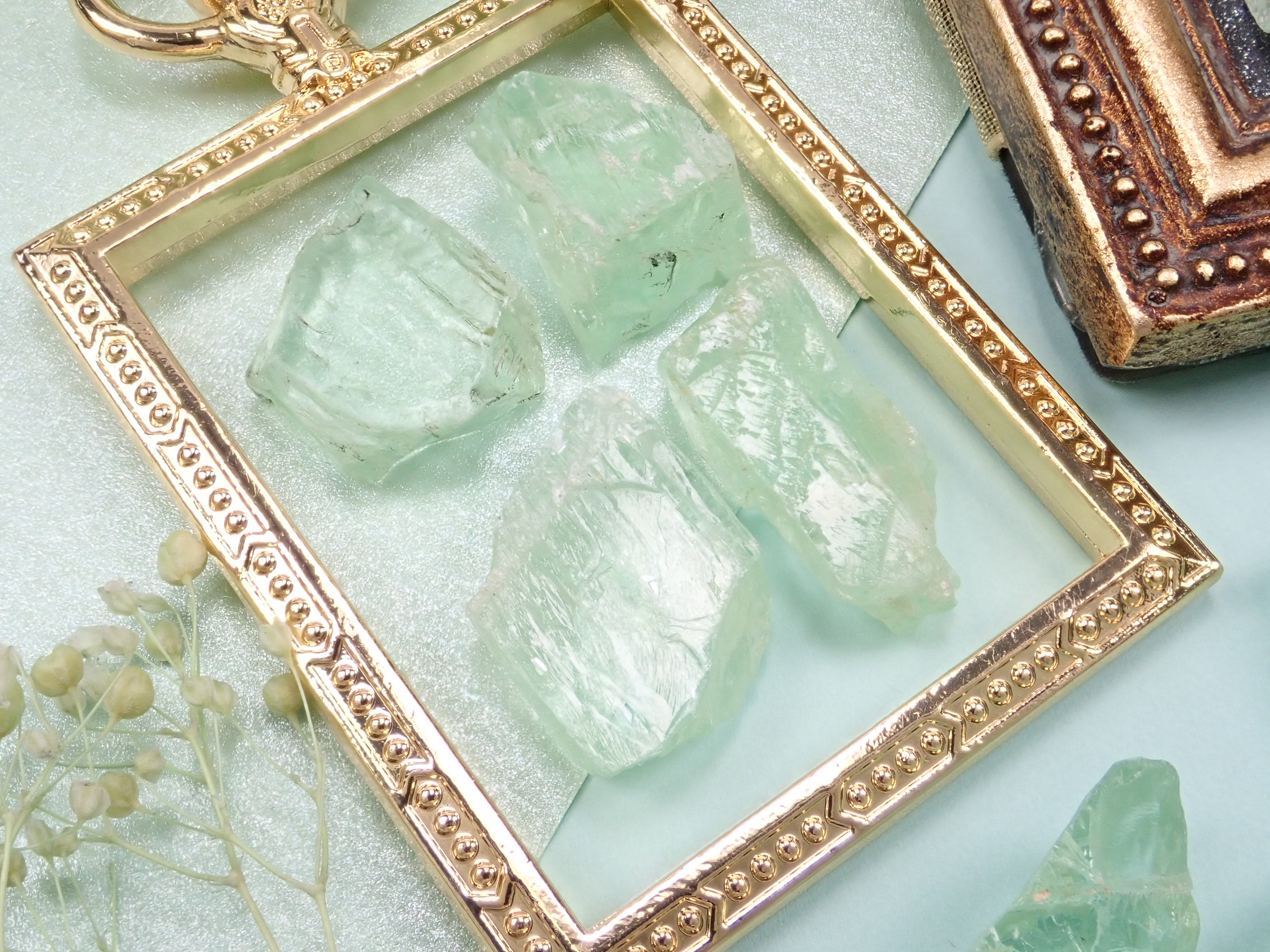 ブラジル産グリーンスポジュメン 1石 約7ct《複数購入割引有》