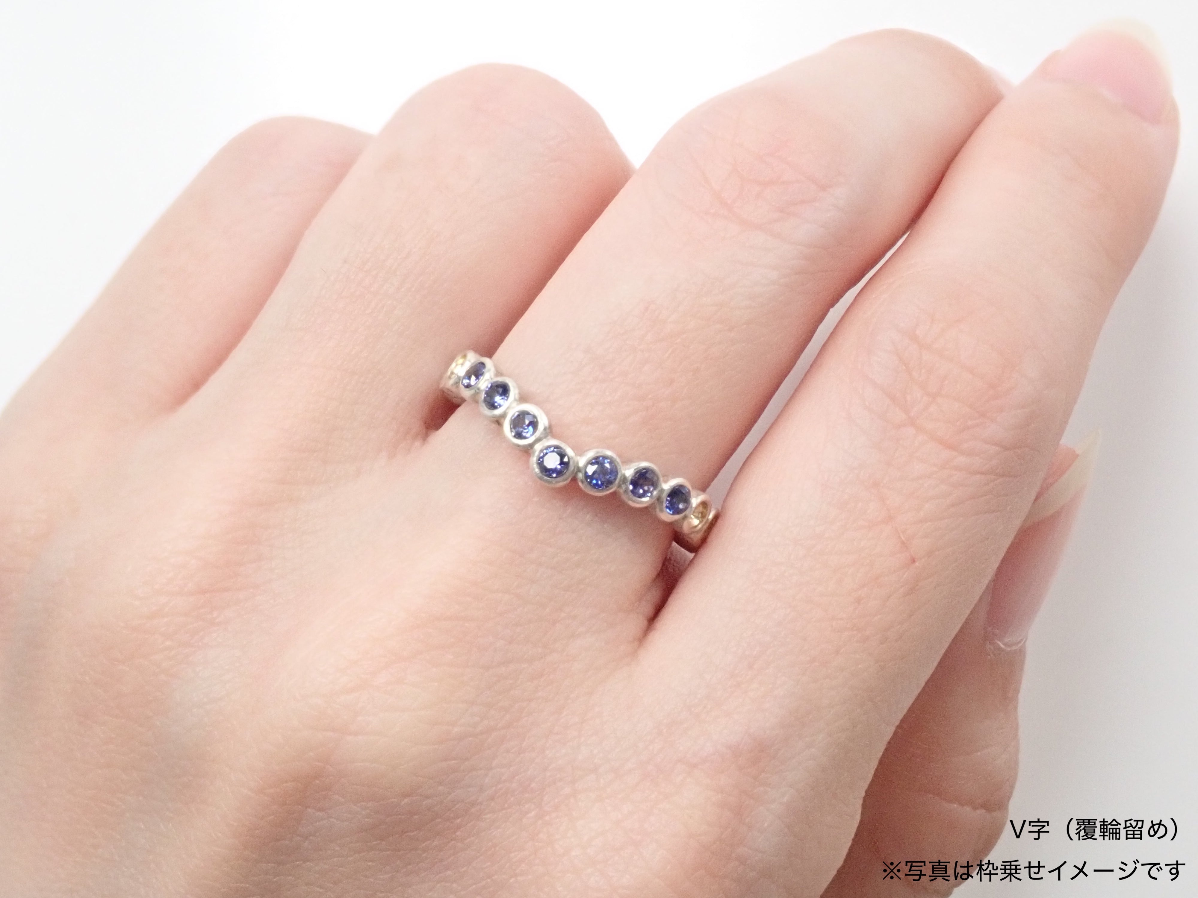 《頂級品質》13顆藍錐礦半永恆戒指套裝(2.0mm)
