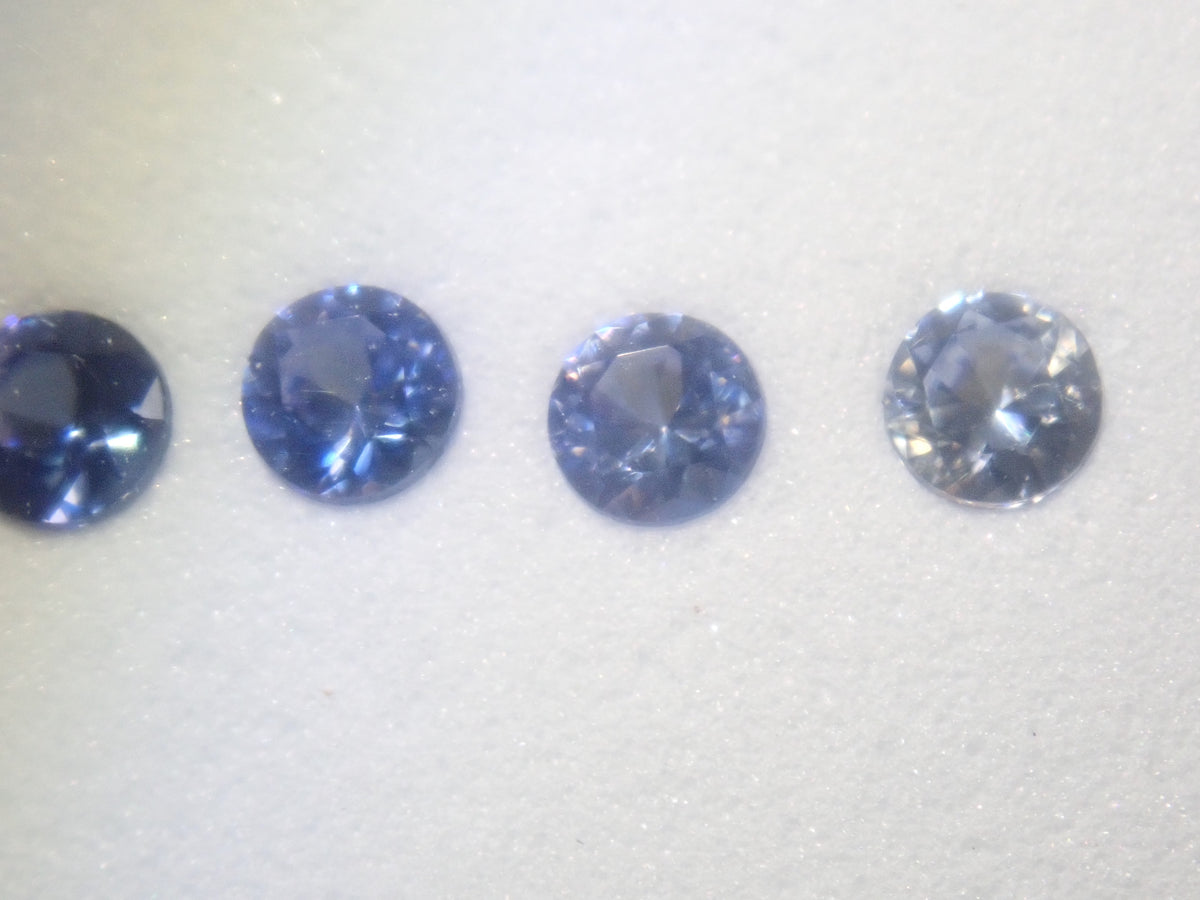 【9/4 22時販売】《限定1セット》ベニトアイトグラデーション5石セット(2.50mm,トップクオリティ含む) 《複数購入割引有》