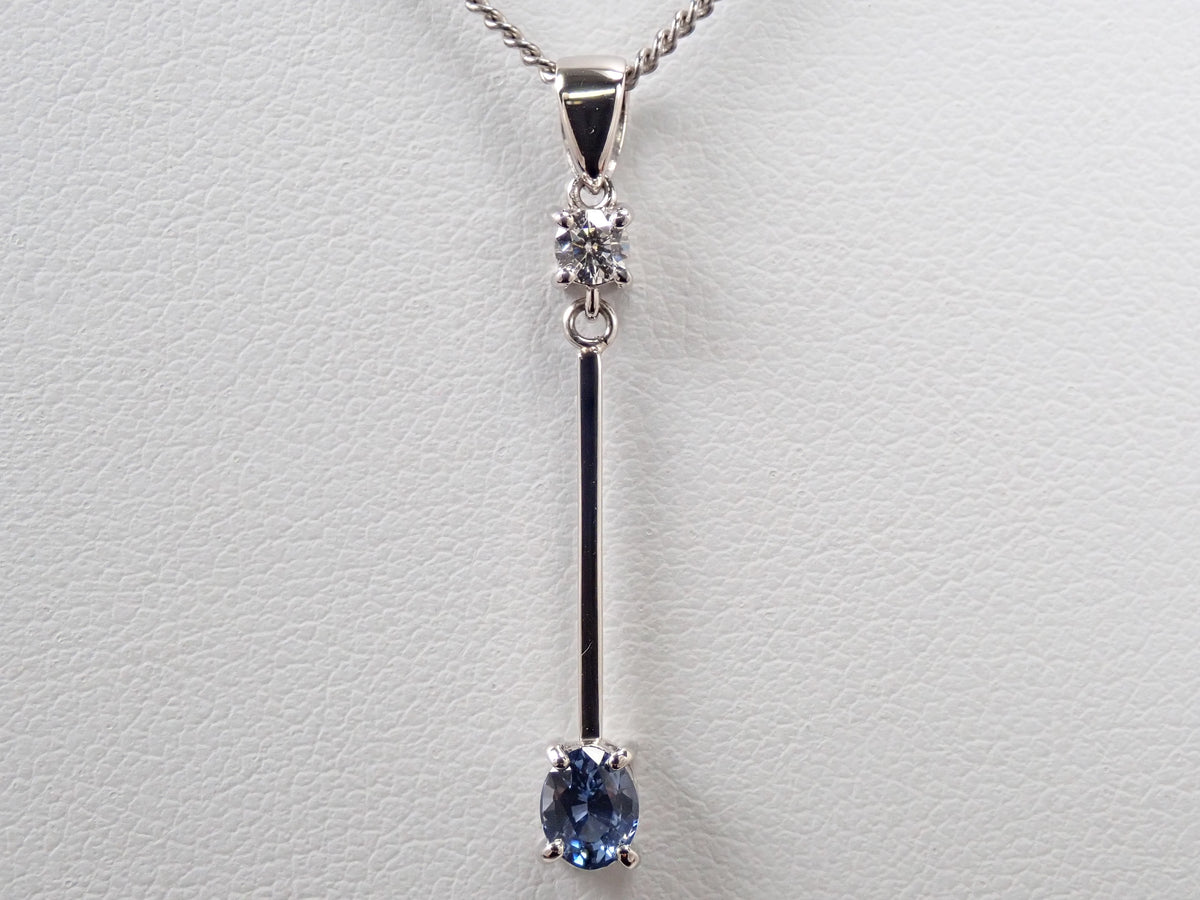 【編號 22602792】【Colori】Pt900 尖晶石 0.35ct 鑽石 0.09ct 墜飾(項鍊墜子)附鑑定書