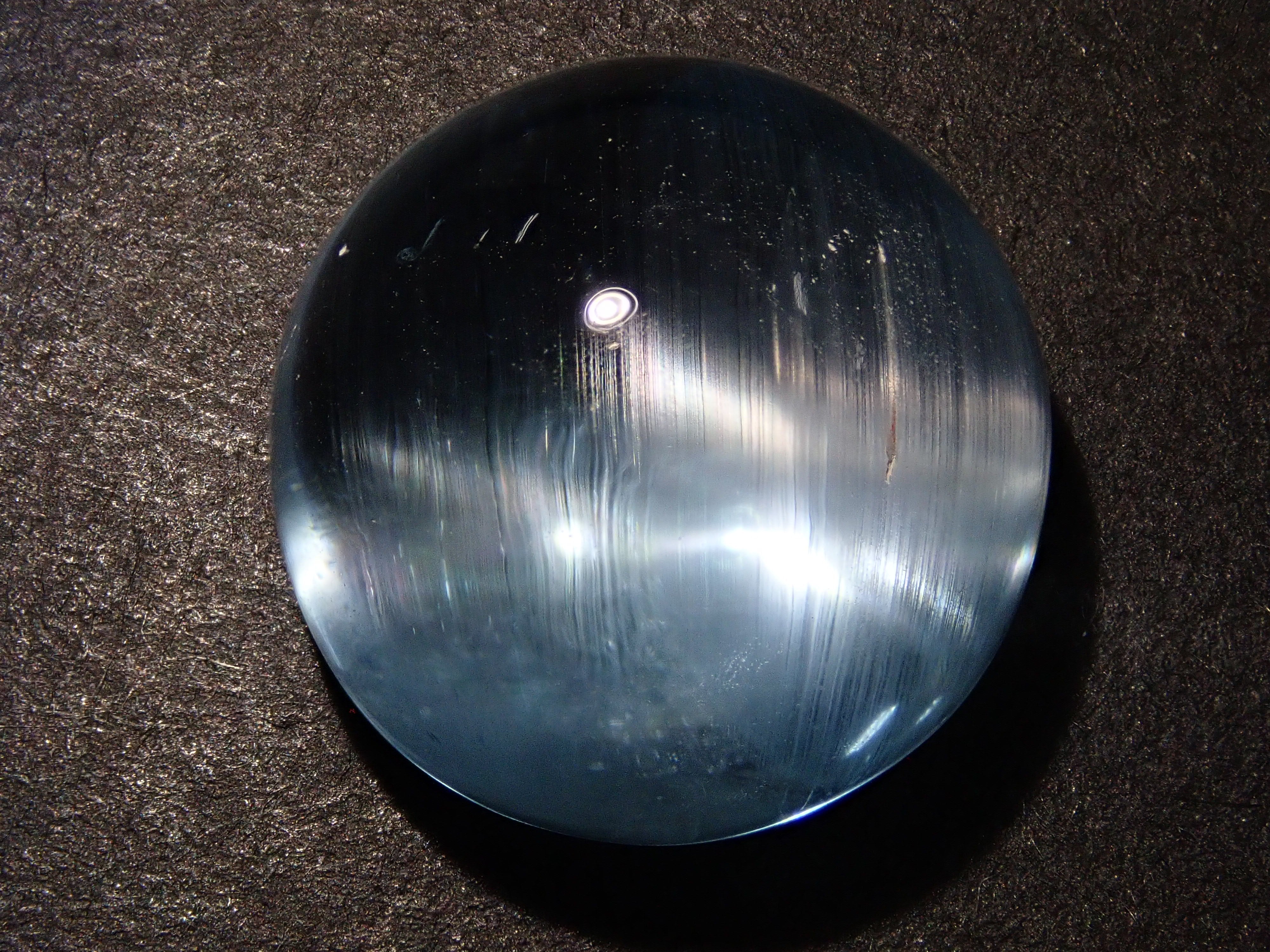 【12560374掲載】ブルートパーズキャッツアイ 22.761ctルース