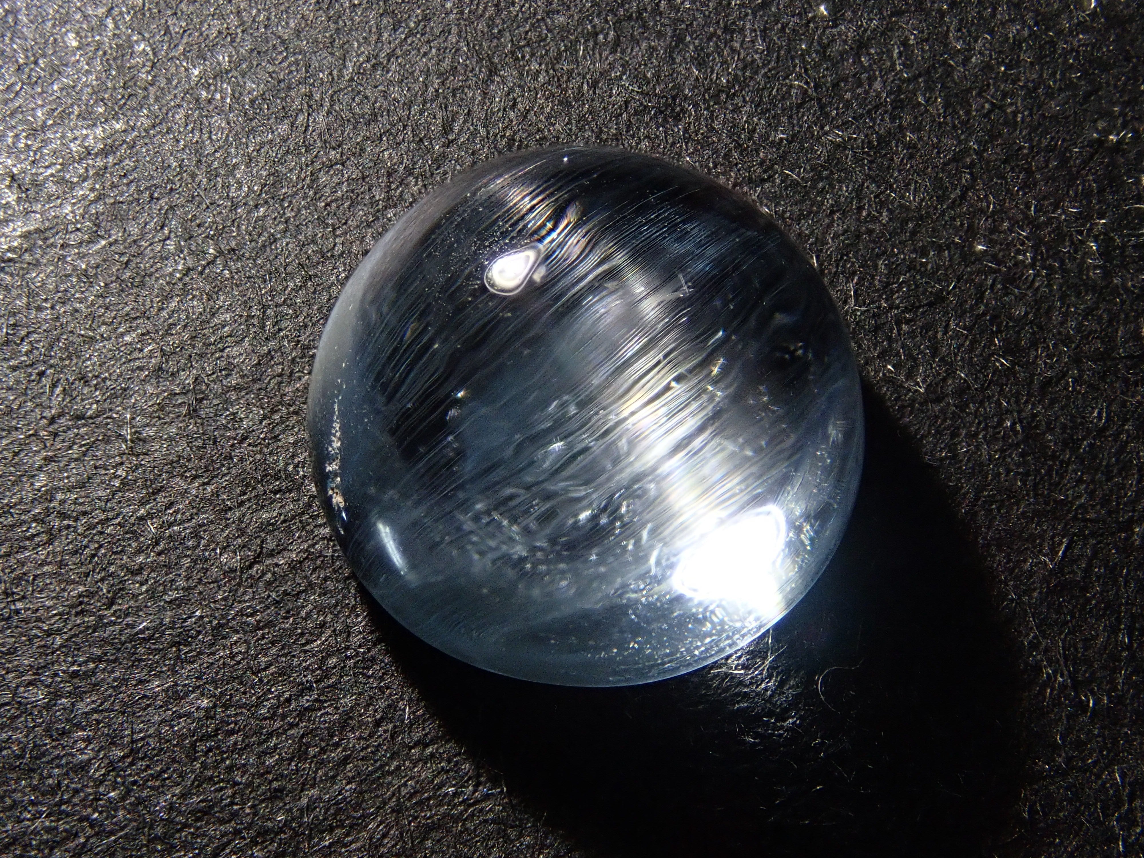 【12560377掲載】ブルートパーズキャッツアイ 3.538ctルース