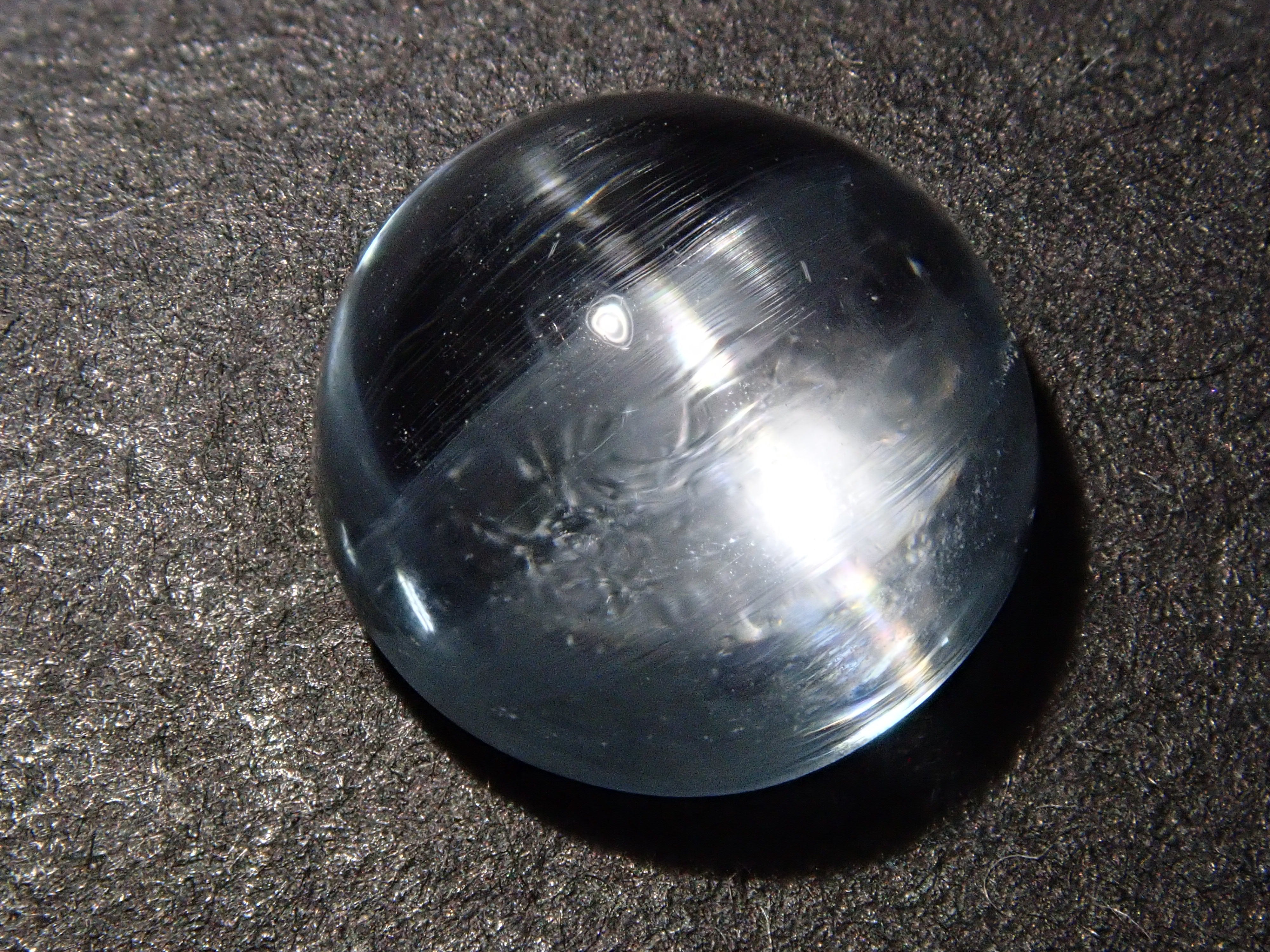 【12560377掲載】ブルートパーズキャッツアイ 3.538ctルース