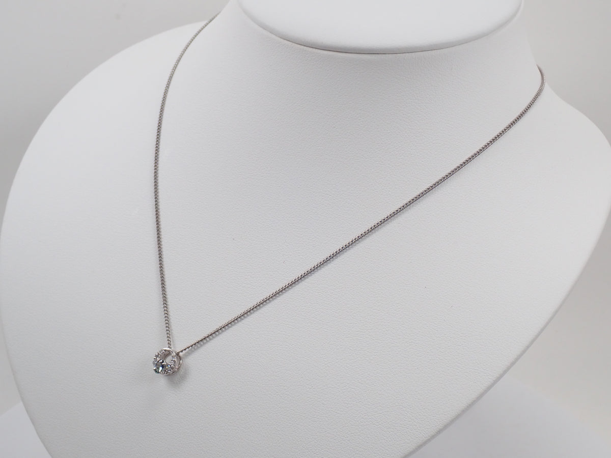 【9/30 22時販売】【カラフリ】Pt900 アレキサンドライト0.15ct・ダイヤモンド0.08ctペンダントトップ(ネックレストップ)鑑別書