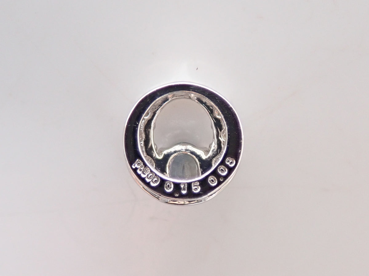 【9/30 22時販売】【カラフリ】Pt900 アレキサンドライト0.15ct・ダイヤモンド0.08ctペンダントトップ(ネックレストップ)鑑別書