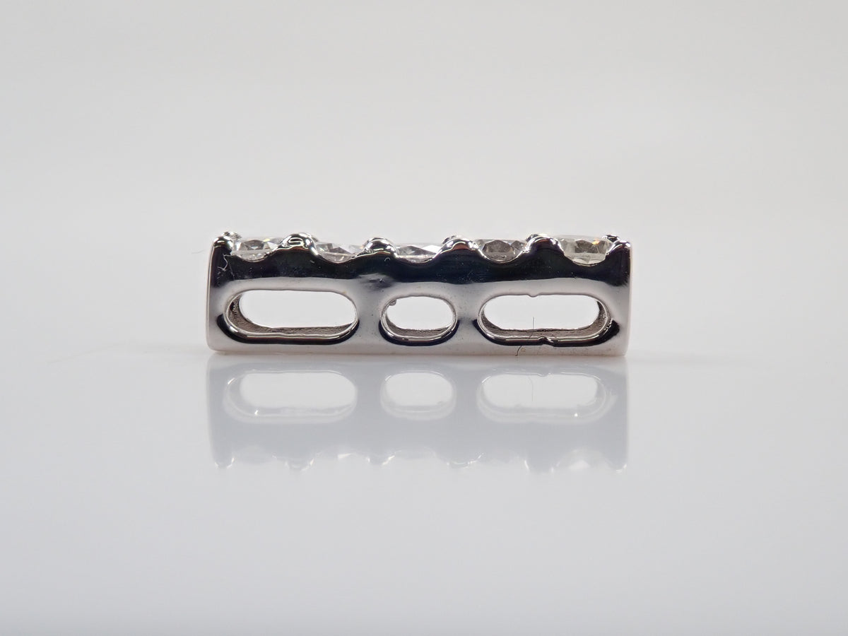 【9/28 22時販売】【カラフリ】K18WG ダイヤモンド 0.5ct ペンダントトップ(ネックレストップ)鑑別書