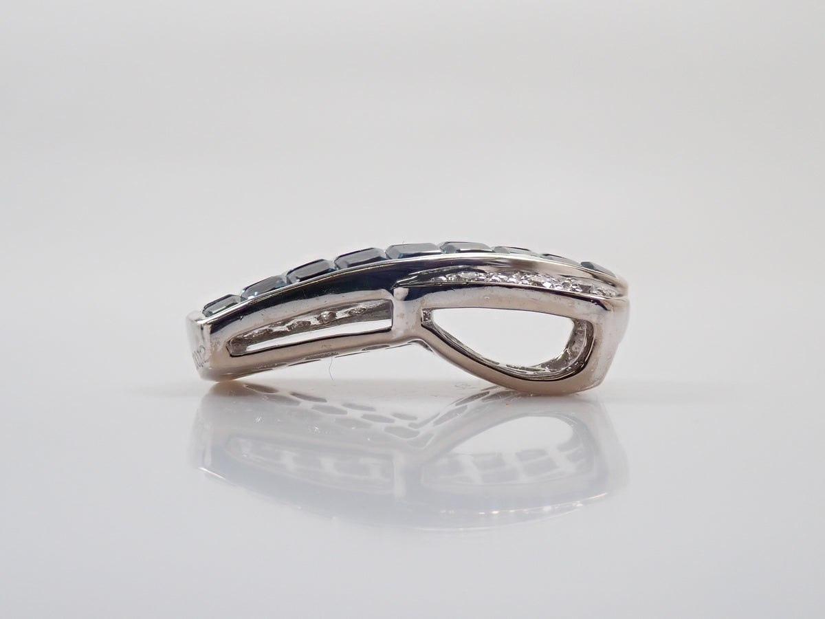 【9/28 22時販売】【カラフリ】K18WG クレサンベール 合成アレキサンドライト3ct プリンセスカット・ダイヤモンド0.12ct ペンダントトップ 鑑別書