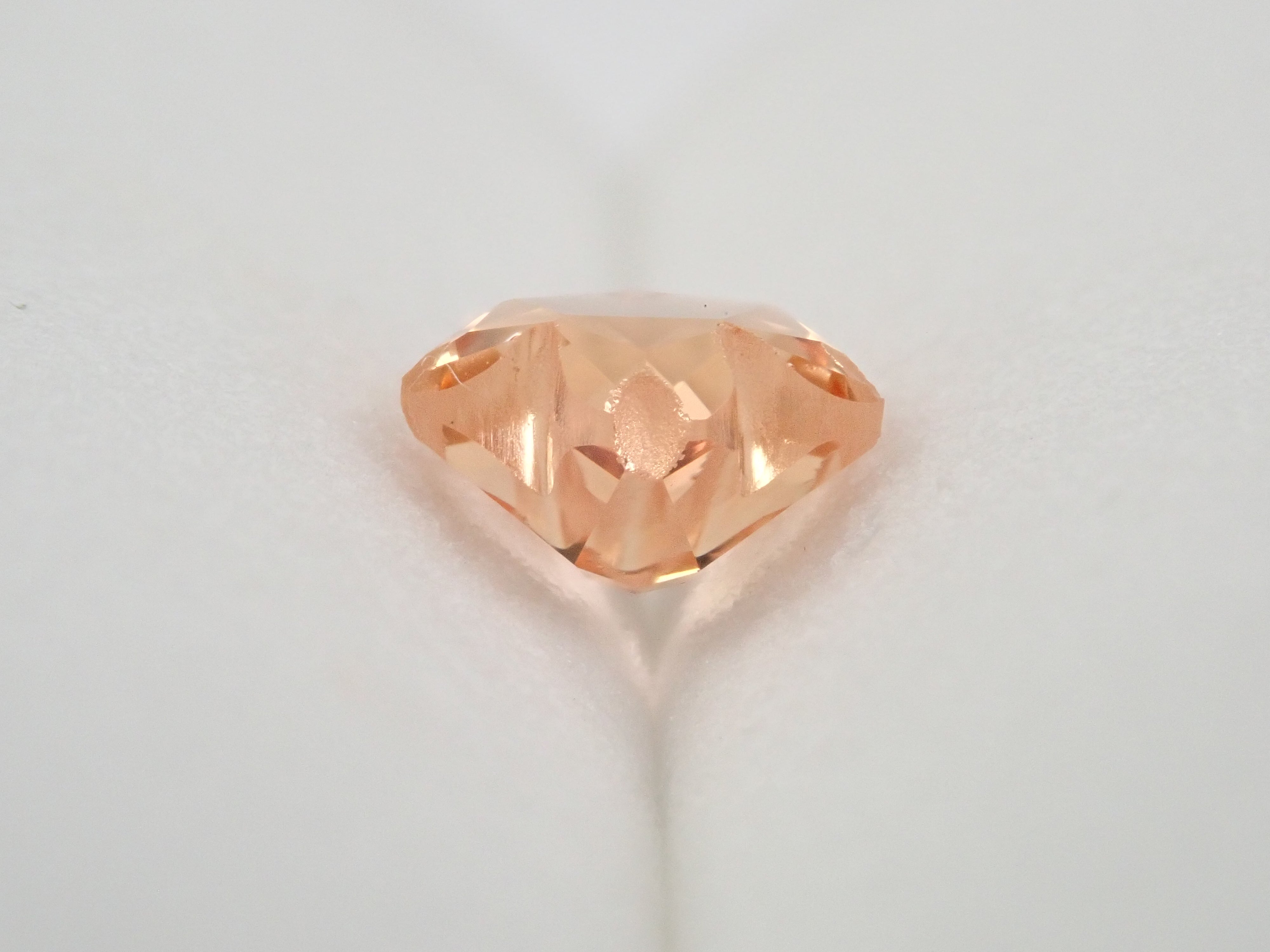 【さくらシェイプ】ブラジル産インペリアルトパーズ(シェリーカラー) 6.3mm/1.084ct《コラボ》ルース ワッペン
