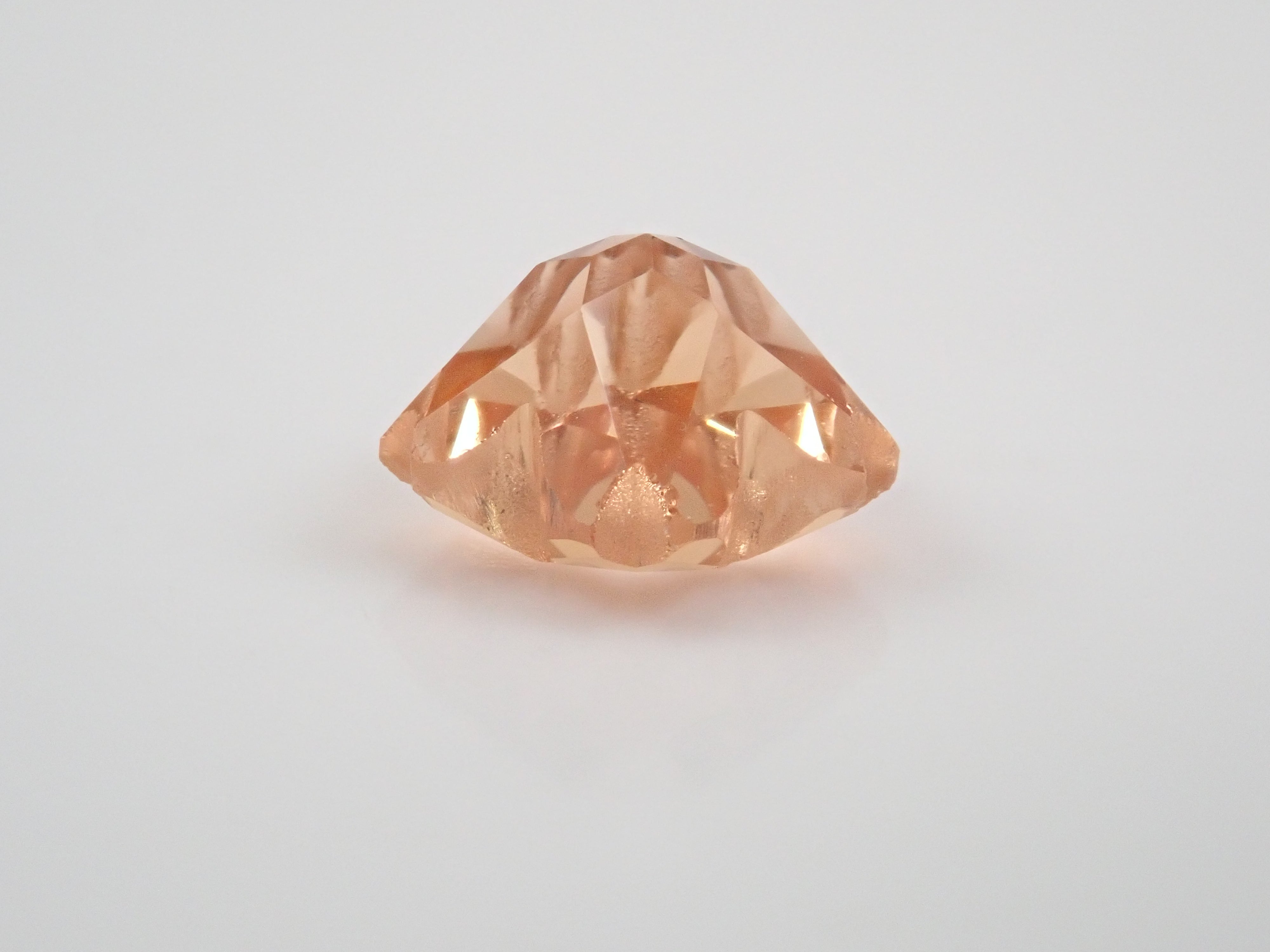 【さくらシェイプ】ブラジル産インペリアルトパーズ(シェリーカラー) 6.3mm/1.084ct《コラボ》ルース ワッペン