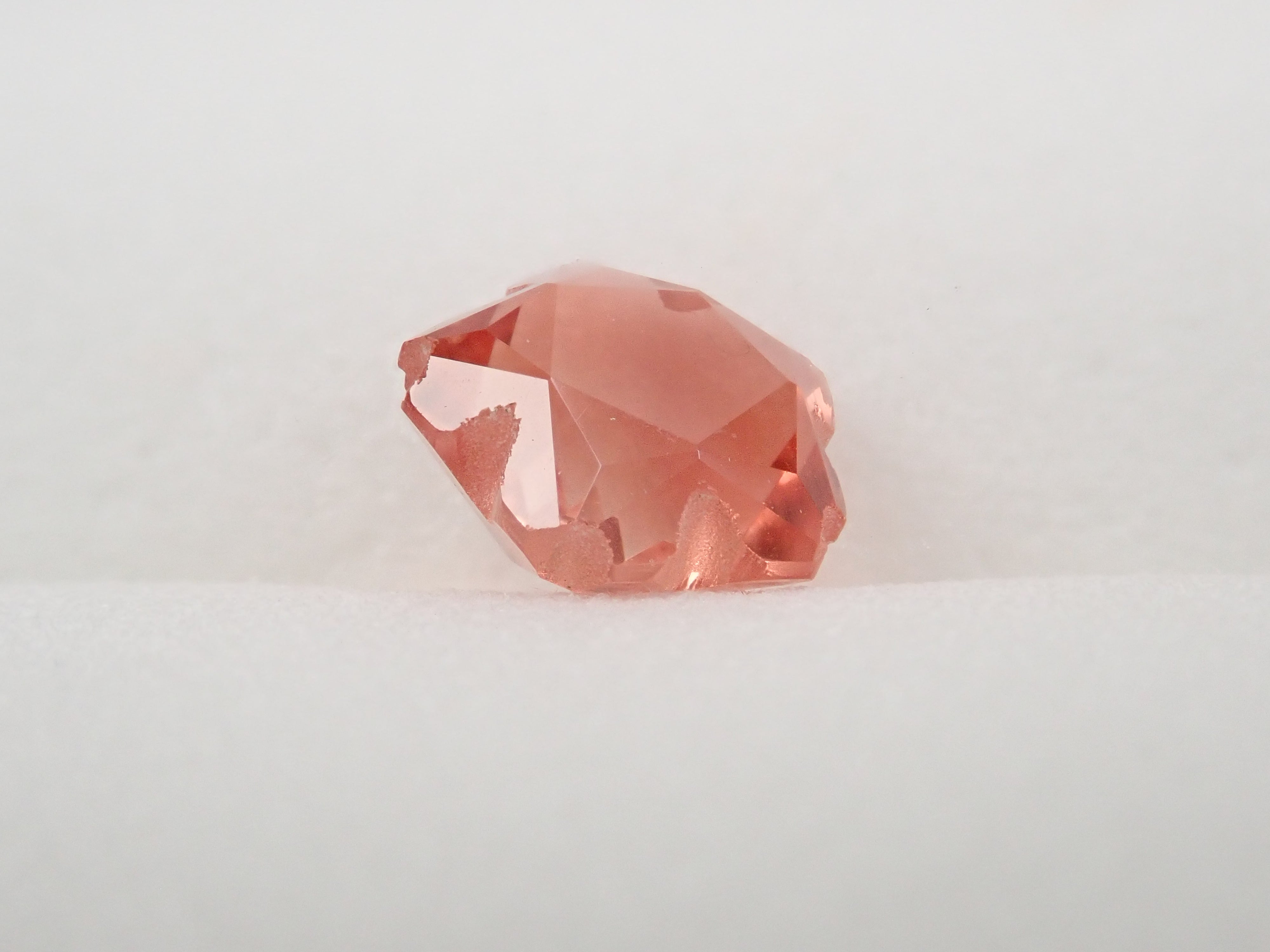【さくらシェイプ】アメリカ産オレゴンサンストーン 7.3mm/1.361ct《コラボ》ルース ワッペン