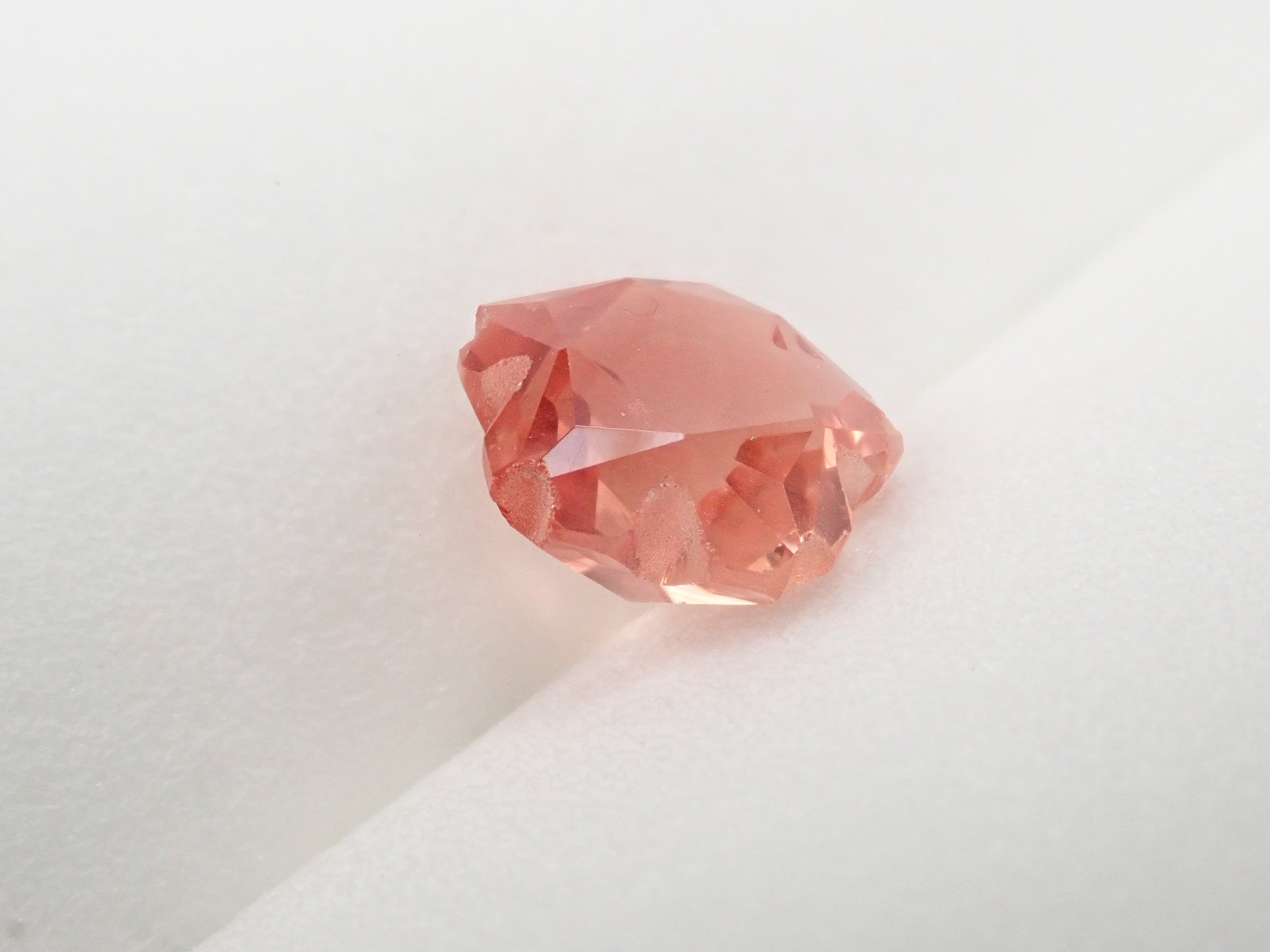 【さくらシェイプ】アメリカ産オレゴンサンストーン 7.3mm/1.361ct《コラボ》ルース ワッペン