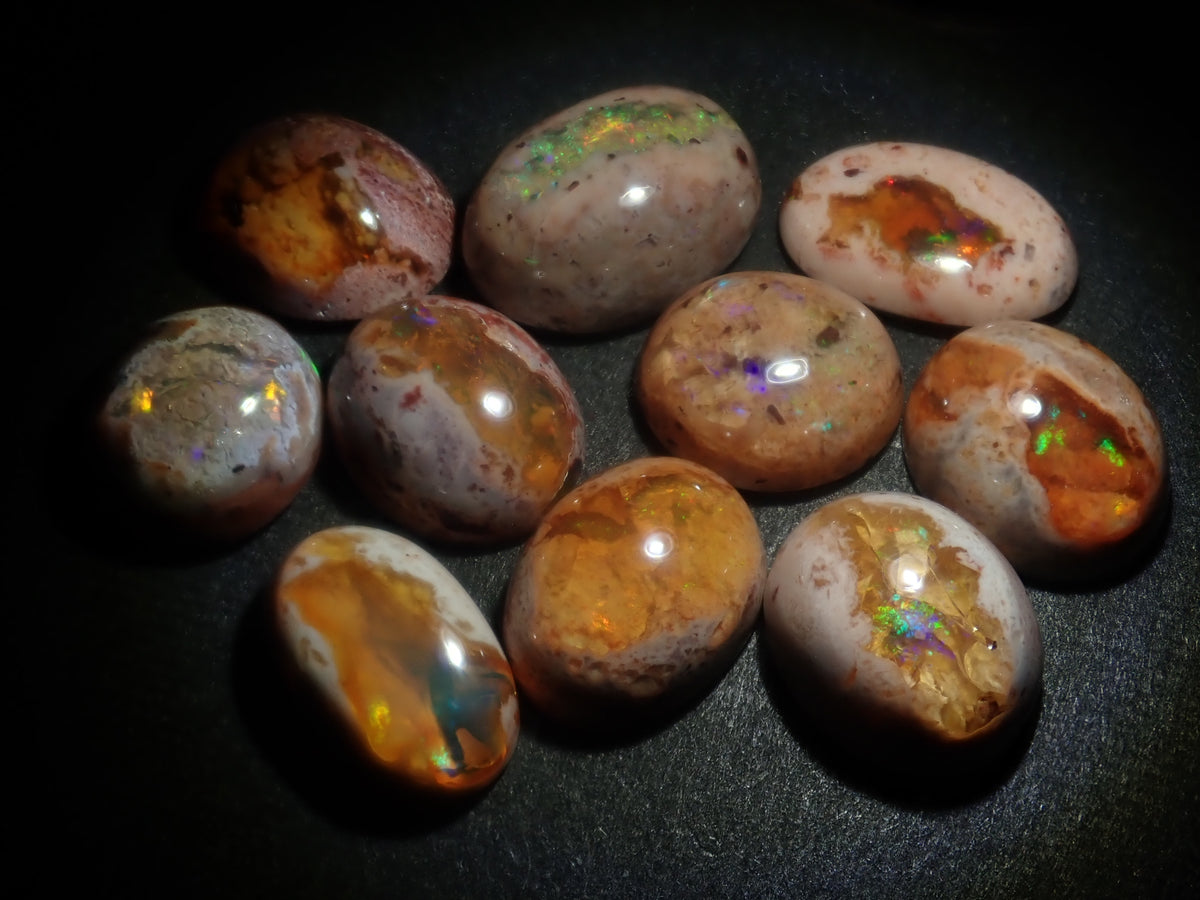 【10/3 22時販売】《限定10石》メキシコ産カンテラオパールガチャ1石ルース(平均2.5ct)《複数購入割引有》