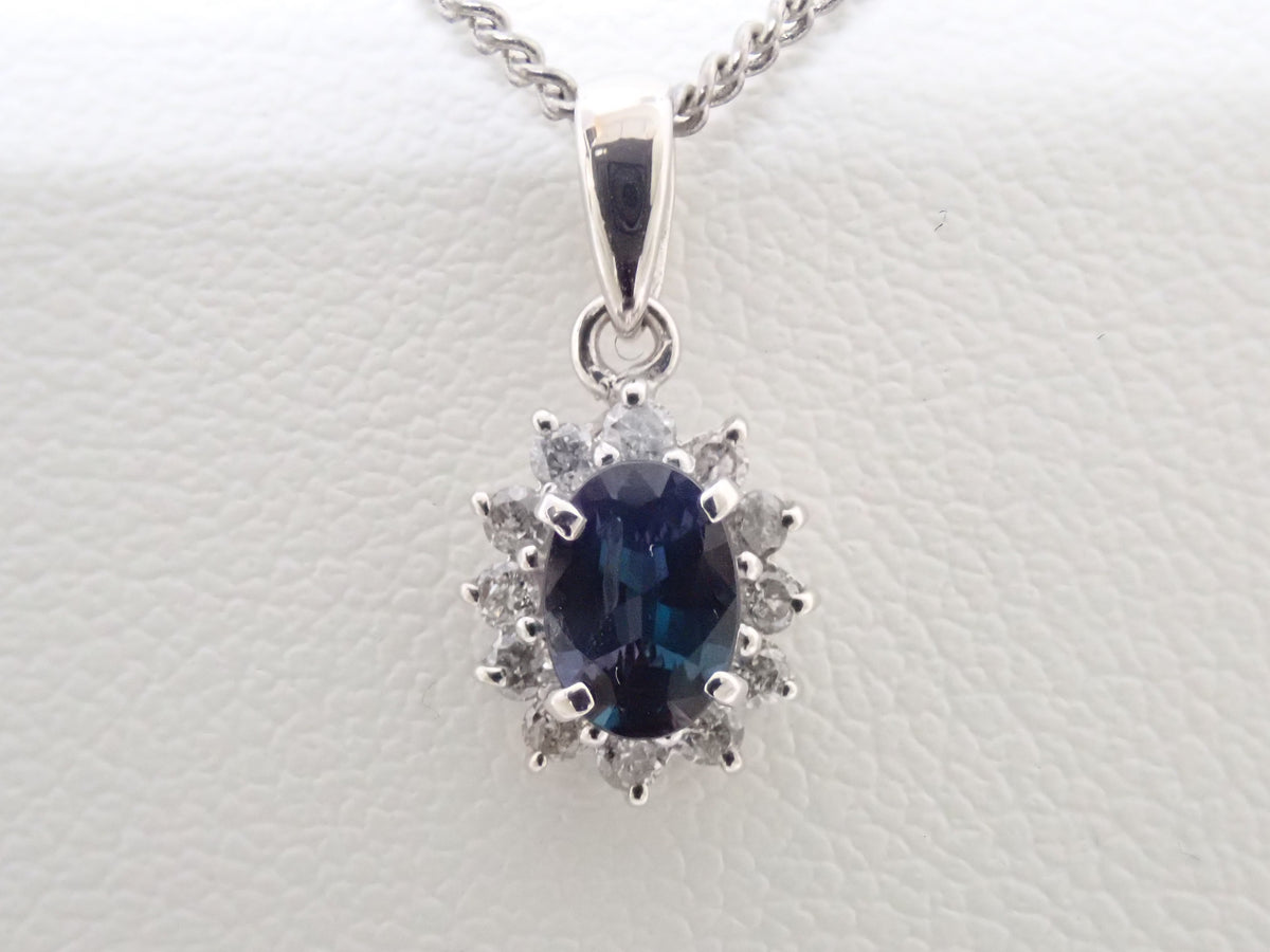 【9/28 22點開賣】【Colorfly】K18WG 巴西產亞歷山大變色石 0.3ct 鑽石 0.15ct 墜飾(項鍊墜飾)GIA