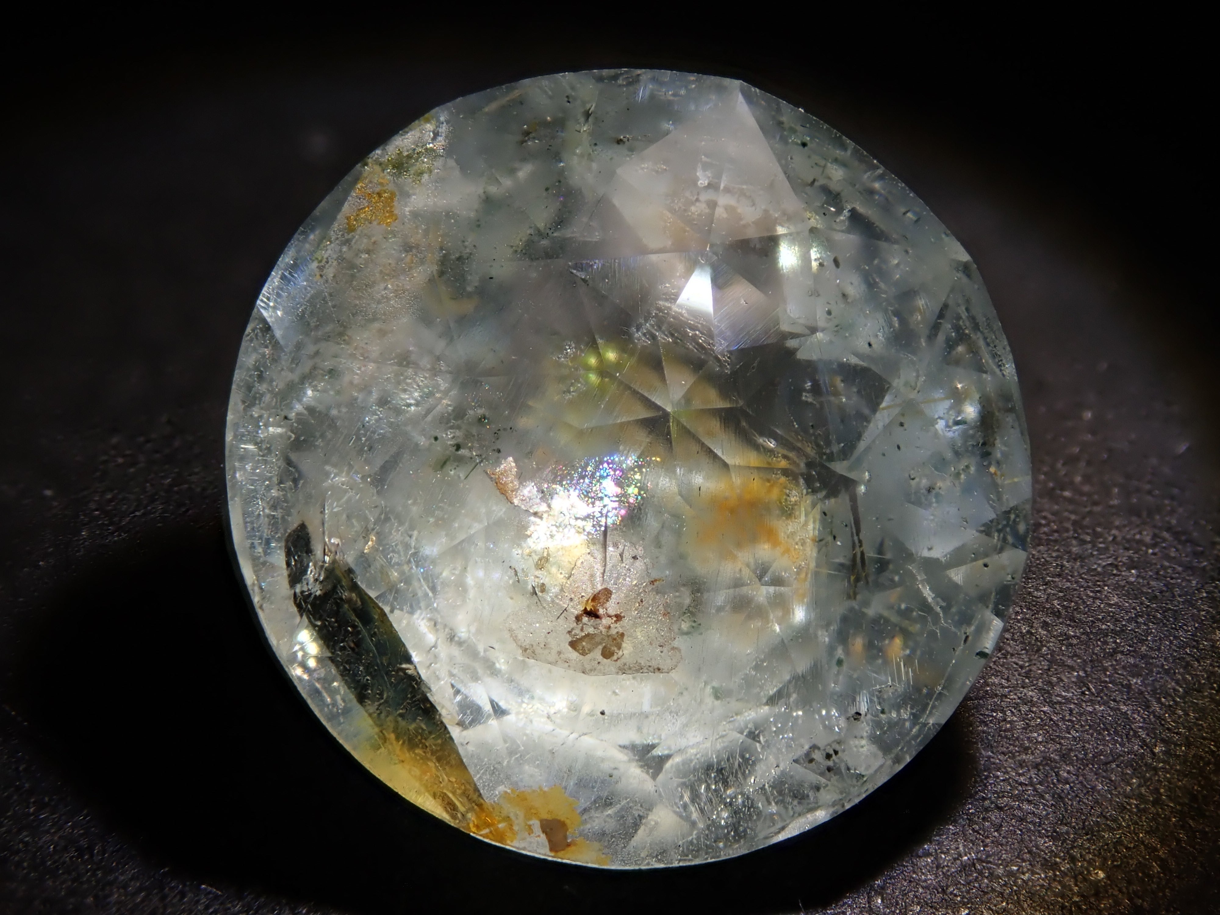 【カメリアカット】ライモナイトインベリル 12mm/5.547ctルース《コラボ》 ワッペン付
