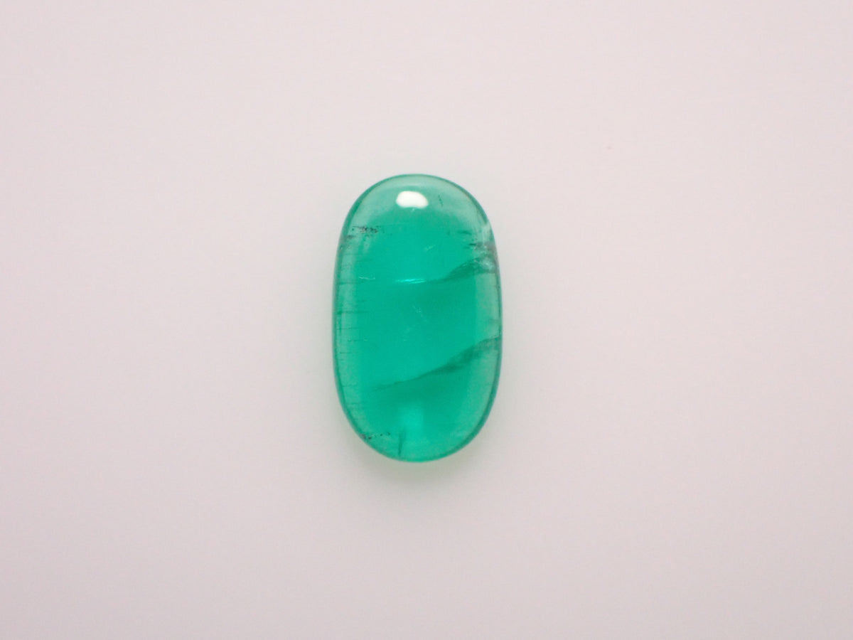 【12564562掲載】コロンビア産ノンオイルエメラルドキャッツアイ 0.170ctルース