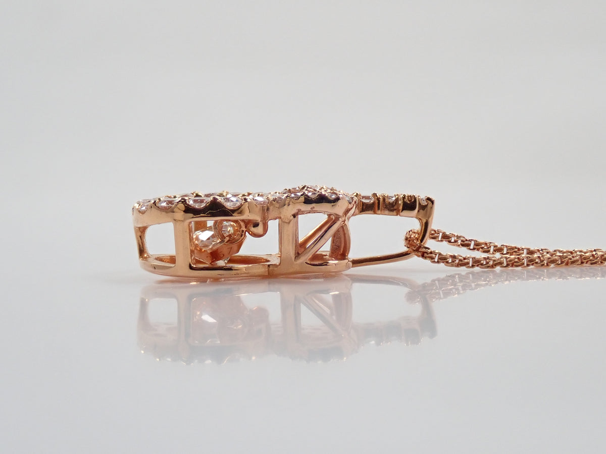 【10/7 22時販売】【カラフリ】K18 揺れるダイヤモンド 0.211ct ダイヤモンド0.35ct ペンダント(ネックレス)