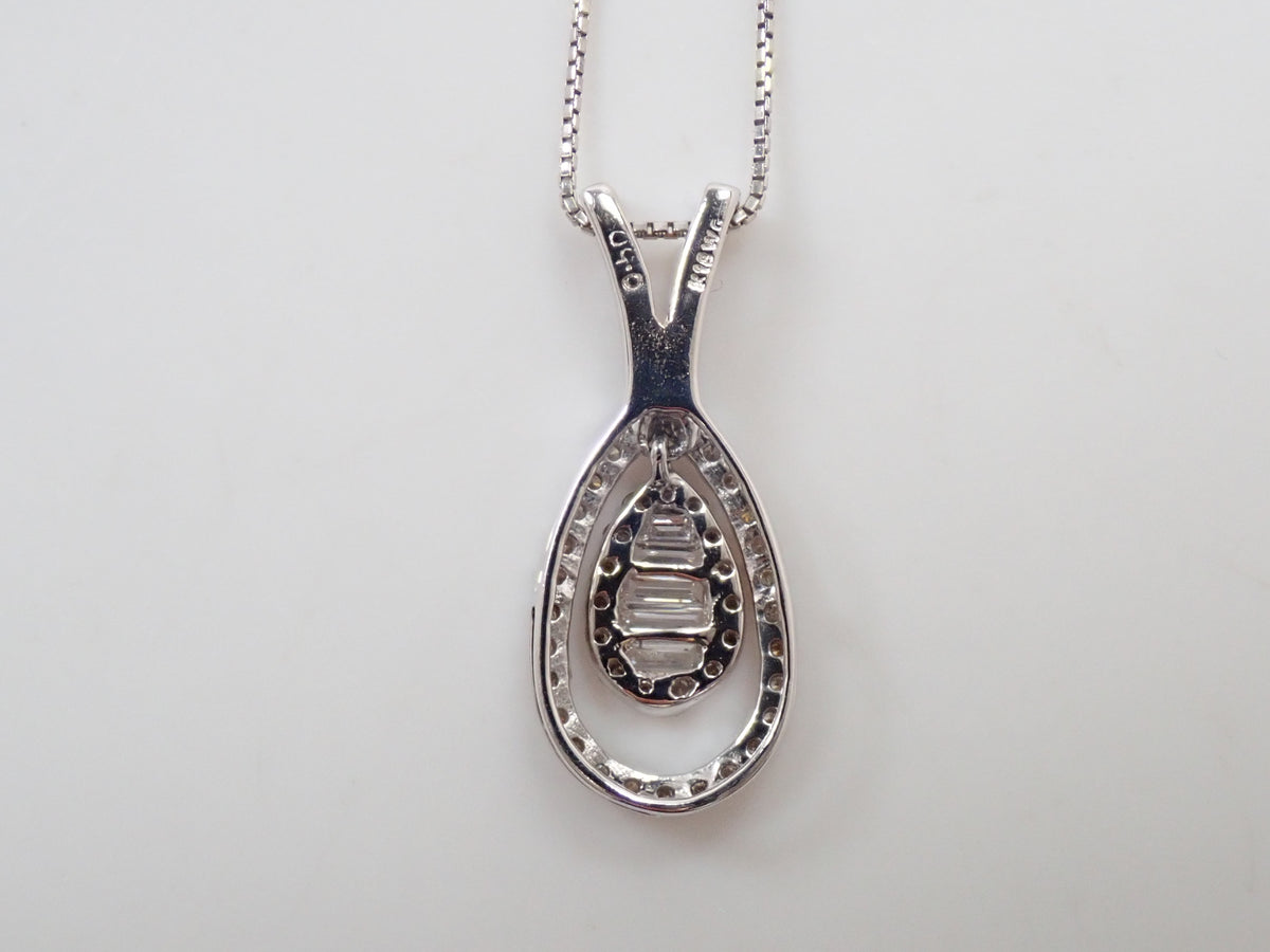 【22602808刊登】【Colori】K18WG 鑽石墜飾(項鍊)