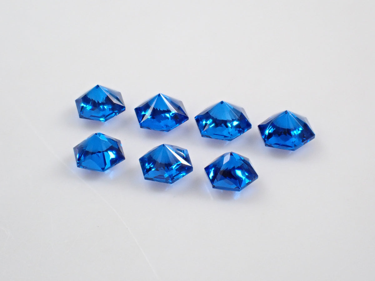 【11/1 22時販売】《限定7石》合成コバルトスピネル(サンジェ氏、ヘキサゴナルカット3mm)《複数購入割引有》
