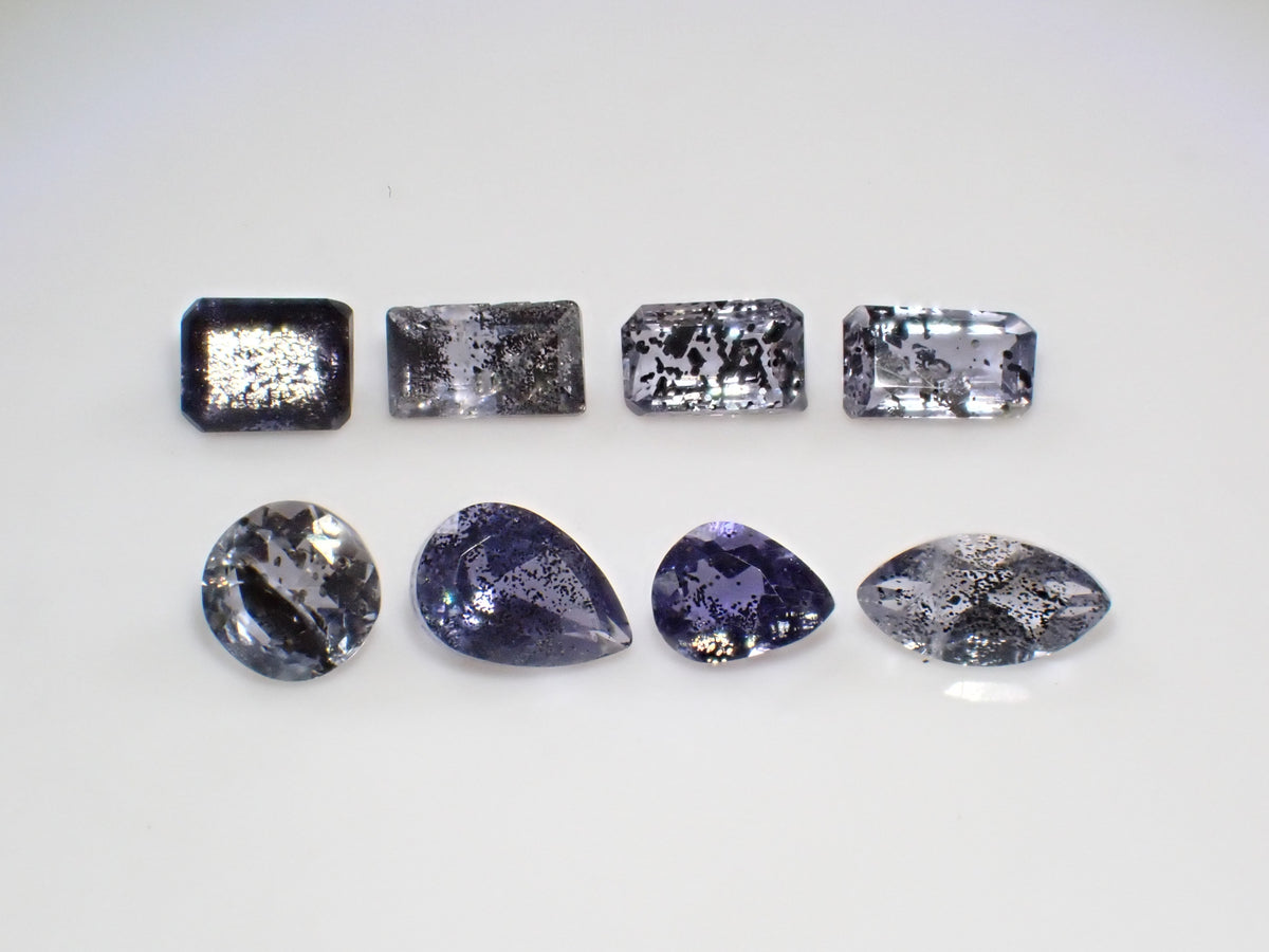 【11/1 22時販売】《限定8石》インド産アイオライトサンストーン1石ルース(平均0.32ct)《複数購入割引有》