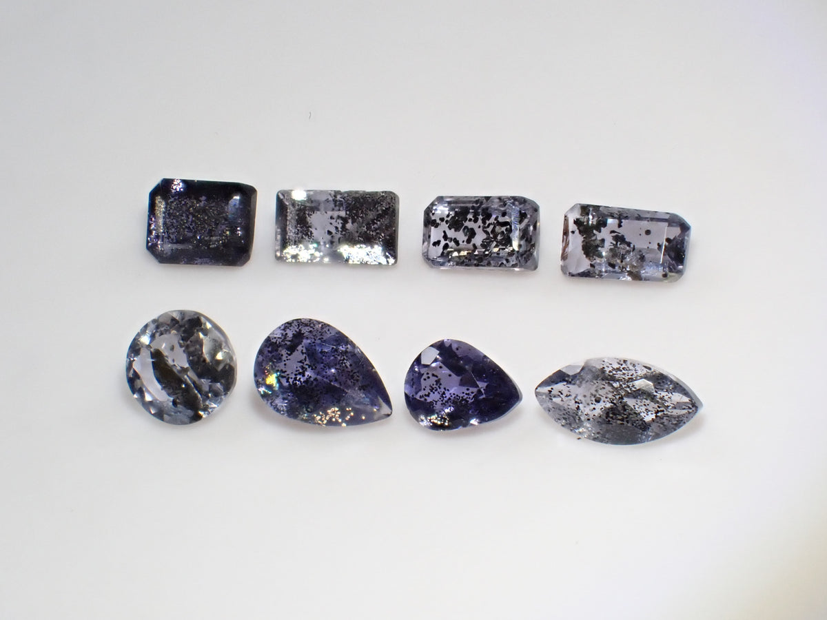 【11/1 22時販売】《限定8石》インド産アイオライトサンストーン1石ルース(平均0.32ct)《複数購入割引有》