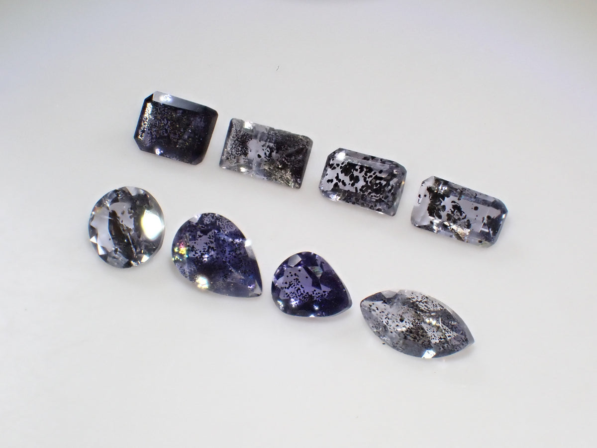 【11/1 22時販売】《限定8石》インド産アイオライトサンストーン1石ルース(平均0.32ct)《複数購入割引有》