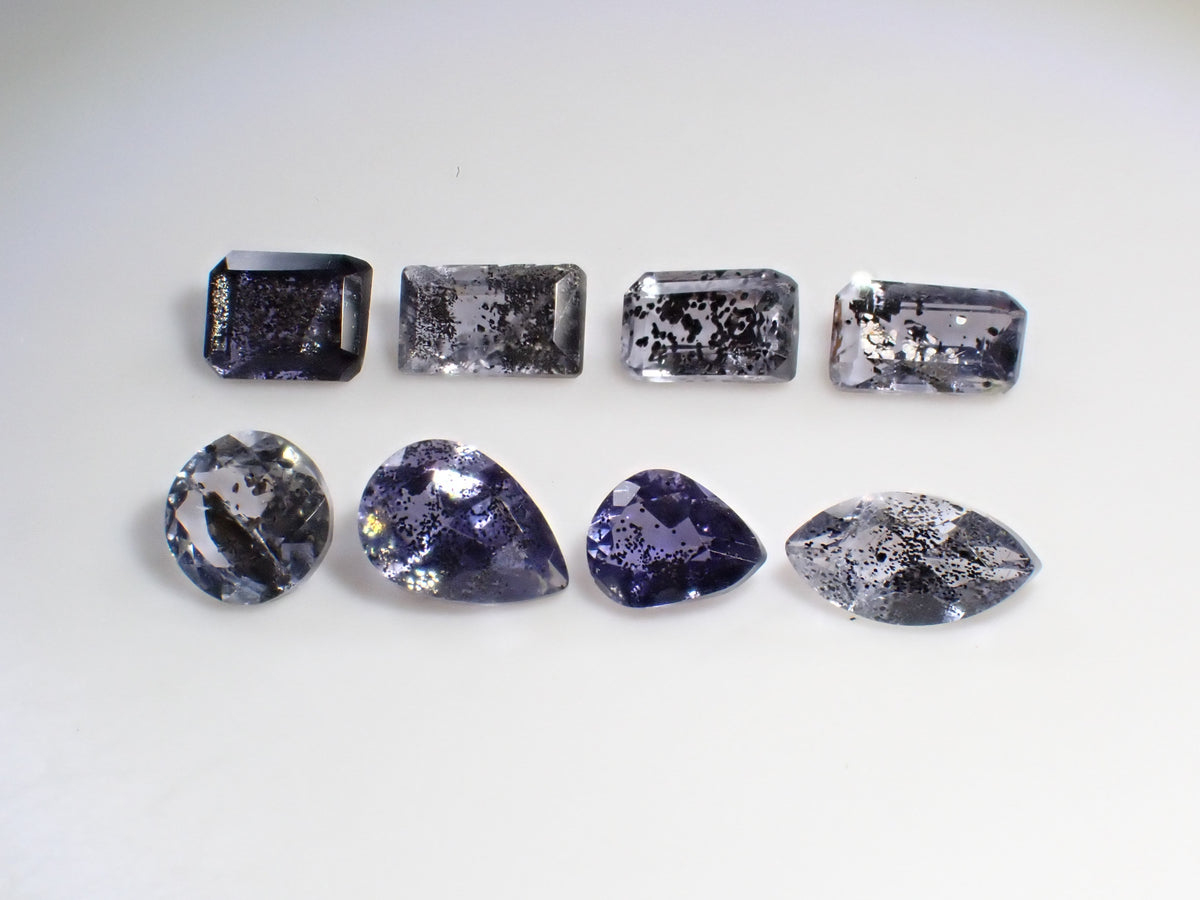 【11/1 22時販売】《限定8石》インド産アイオライトサンストーン1石ルース(平均0.32ct)《複数購入割引有》