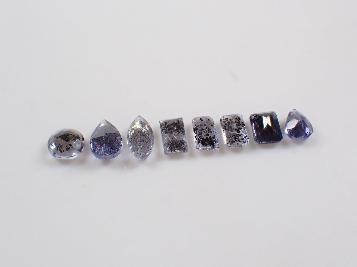 【11/1 22時販売】《限定8石》インド産アイオライトサンストーン1石ルース(平均0.32ct)《複数購入割引有》