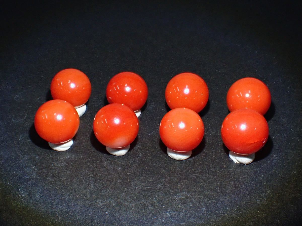 【10/30 22點開賣】《限量8顆》高知縣產血赤珊瑚 圓珠(8.5~9.0mm)《享多件優惠》