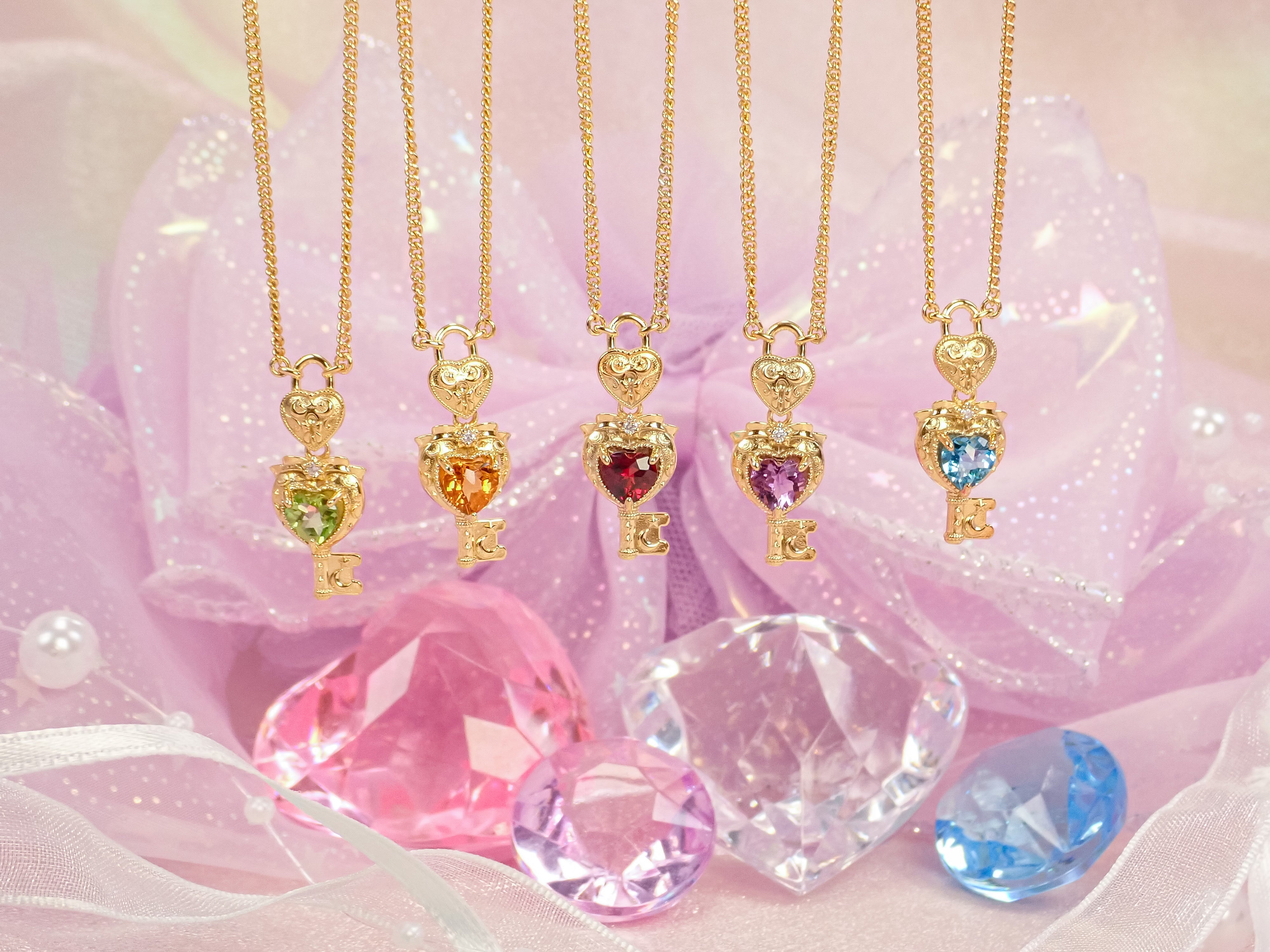 【11/21 22時販売開始】大人のセボンスタージュエリー第3弾 ハートキーロックペンダント プレシャスモデル(プラチナ/ゴールド) Pt950/K18YG/K18PG