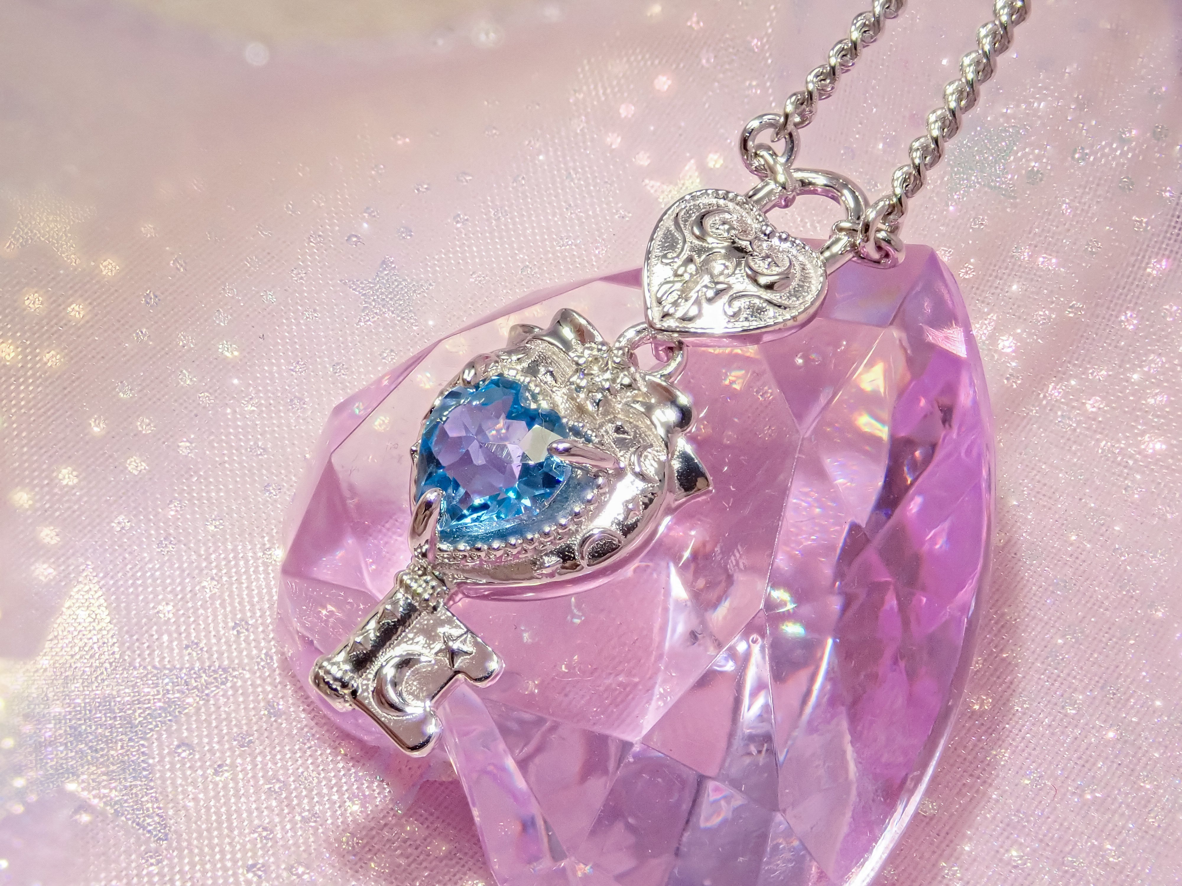 【11/21 22時販売開始】大人のセボンスタージュエリー第3弾 ハートキーロックペンダント プレシャスモデル(プラチナ/ゴールド) Pt950/K18YG/K18PG