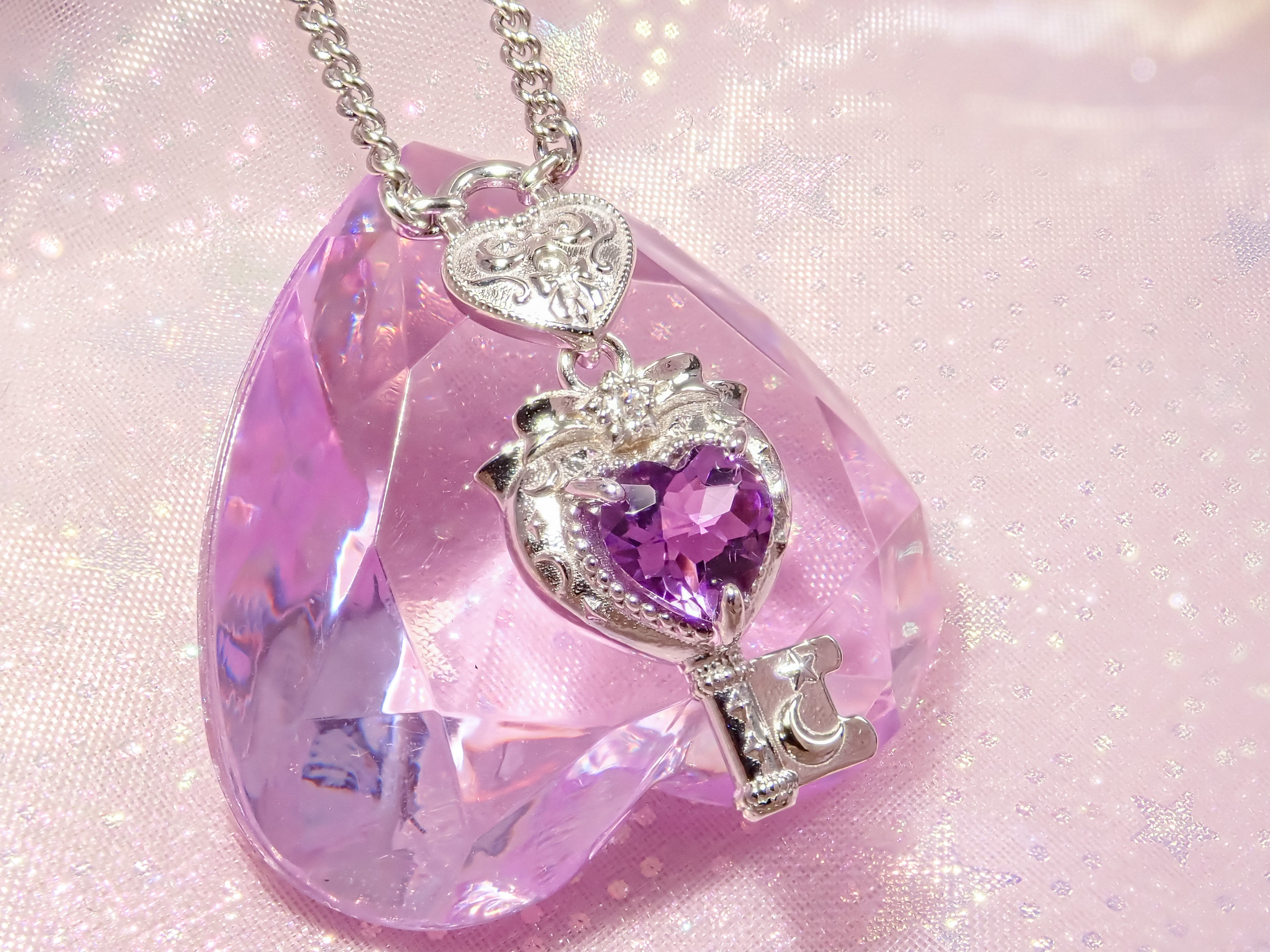 【11/21 22時販売開始】大人のセボンスタージュエリー第3弾  ハートキーロックペンダント シルバーモデル(シルバーカラー/ゴールドカラー) SV925