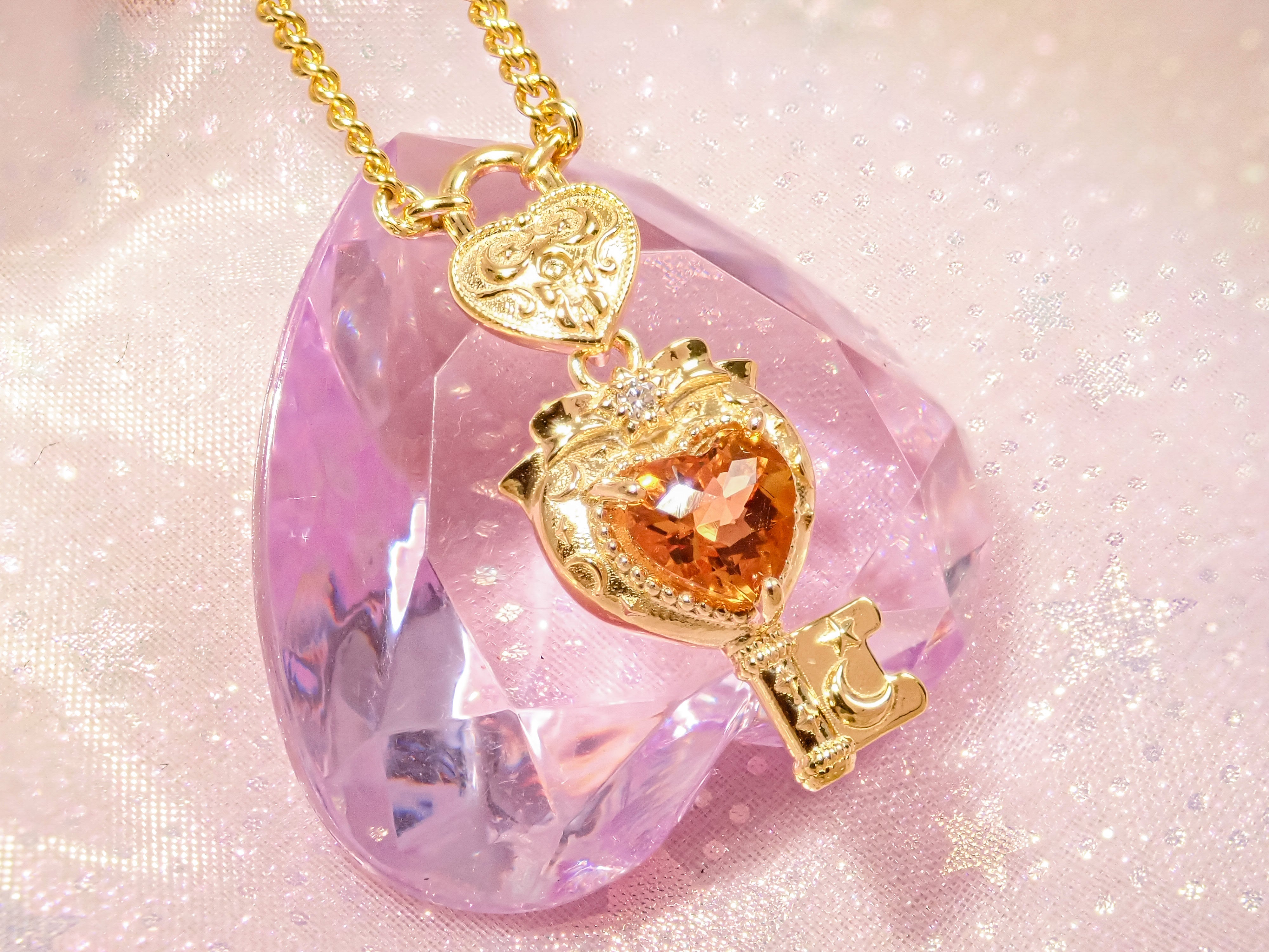 【11/21 22時販売開始】大人のセボンスタージュエリー第3弾 ハートキーロックペンダント プレシャスモデル(プラチナ/ゴールド) Pt950/K18YG/K18PG