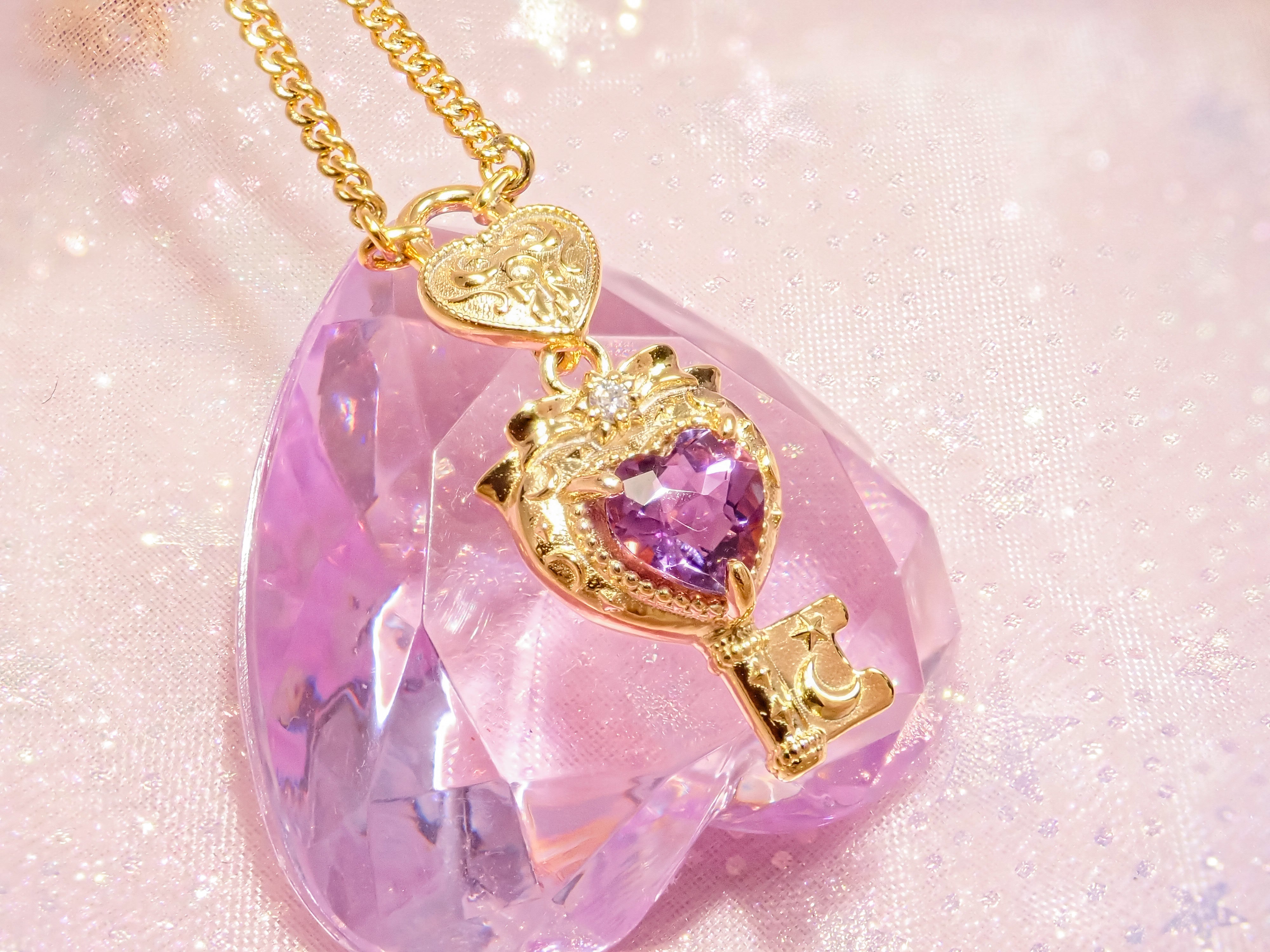 【11/21 22時販売開始】大人のセボンスタージュエリー第3弾 ハートキーロックペンダント プレシャスモデル(プラチナ/ゴールド) Pt950/K18YG/K18PG