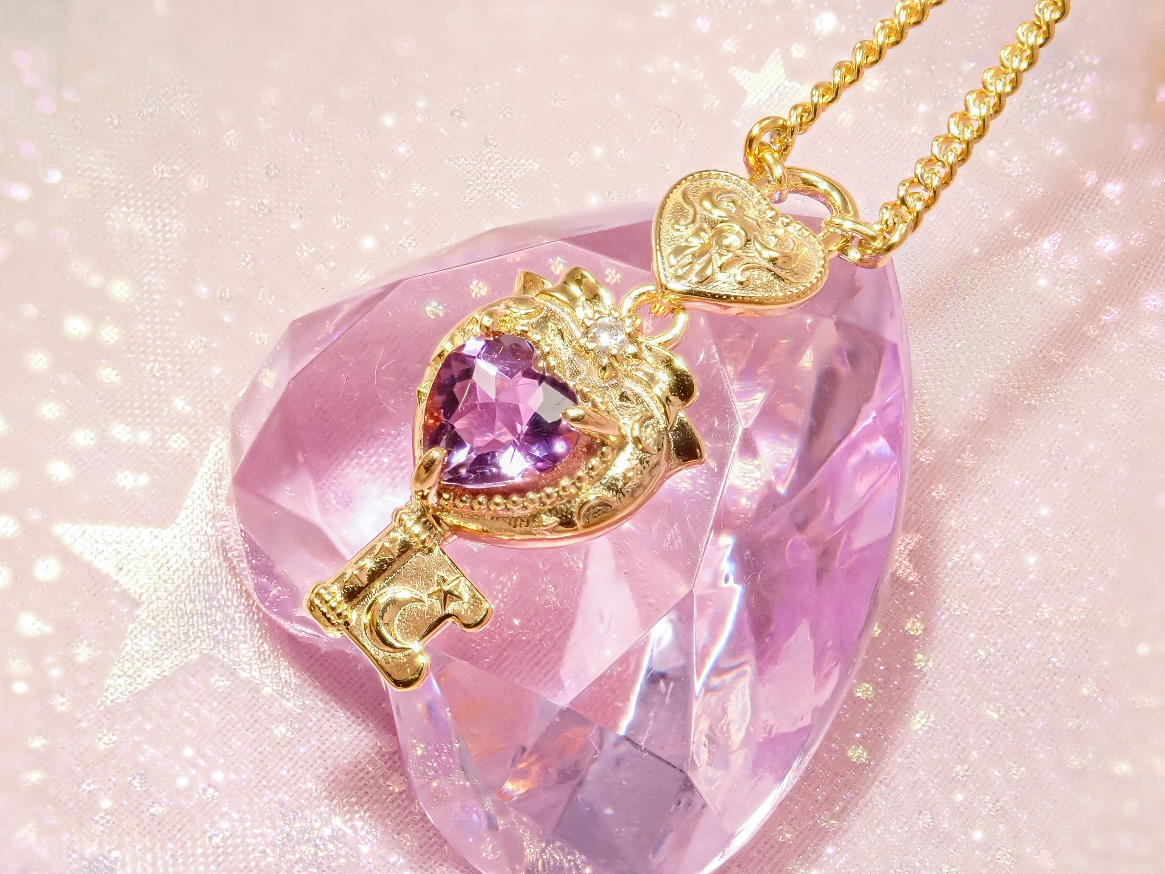 【11/21 22時販売開始】大人のセボンスタージュエリー第3弾 ハートキーロックペンダント プレシャスモデル(プラチナ/ゴールド) Pt950/K18YG/K18PG