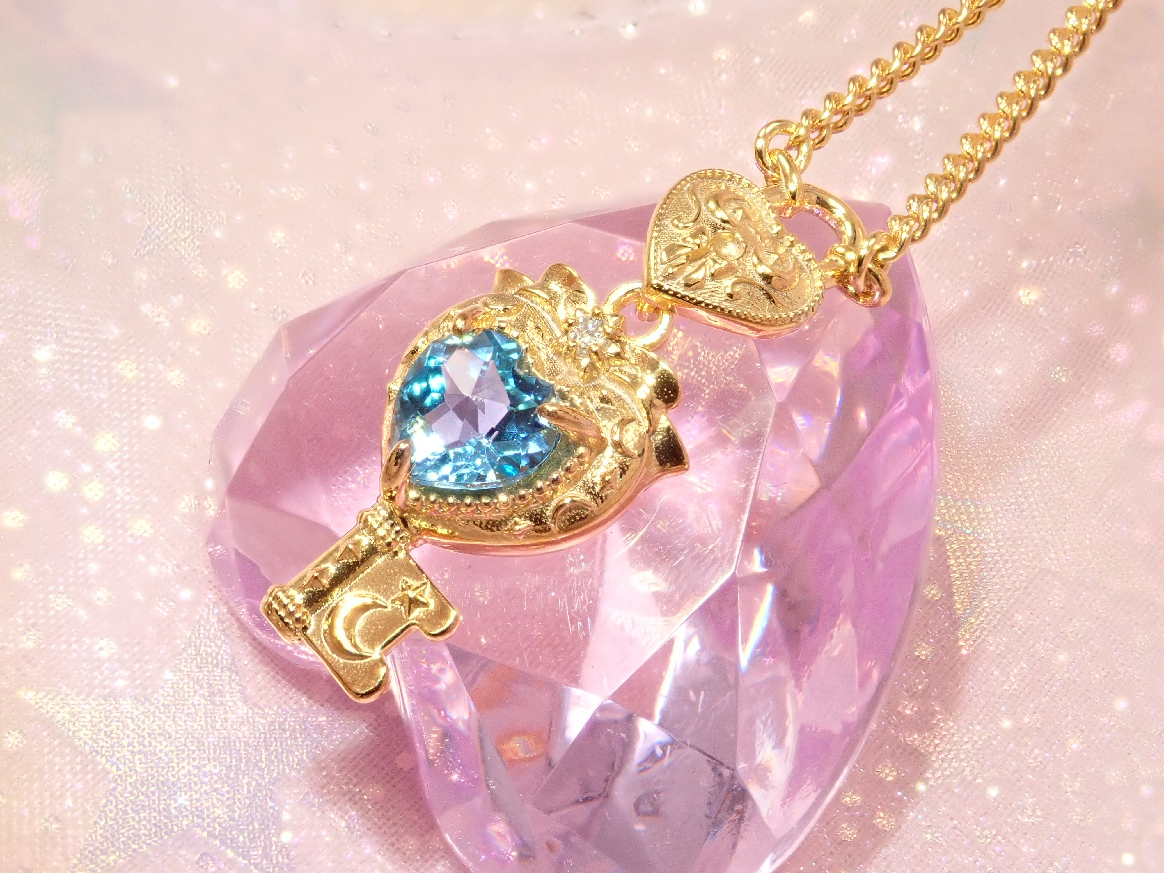 【11/21 22時販売開始】大人のセボンスタージュエリー第3弾 ハートキーロックペンダント プレシャスモデル(プラチナ/ゴールド) Pt950/K18YG/K18PG