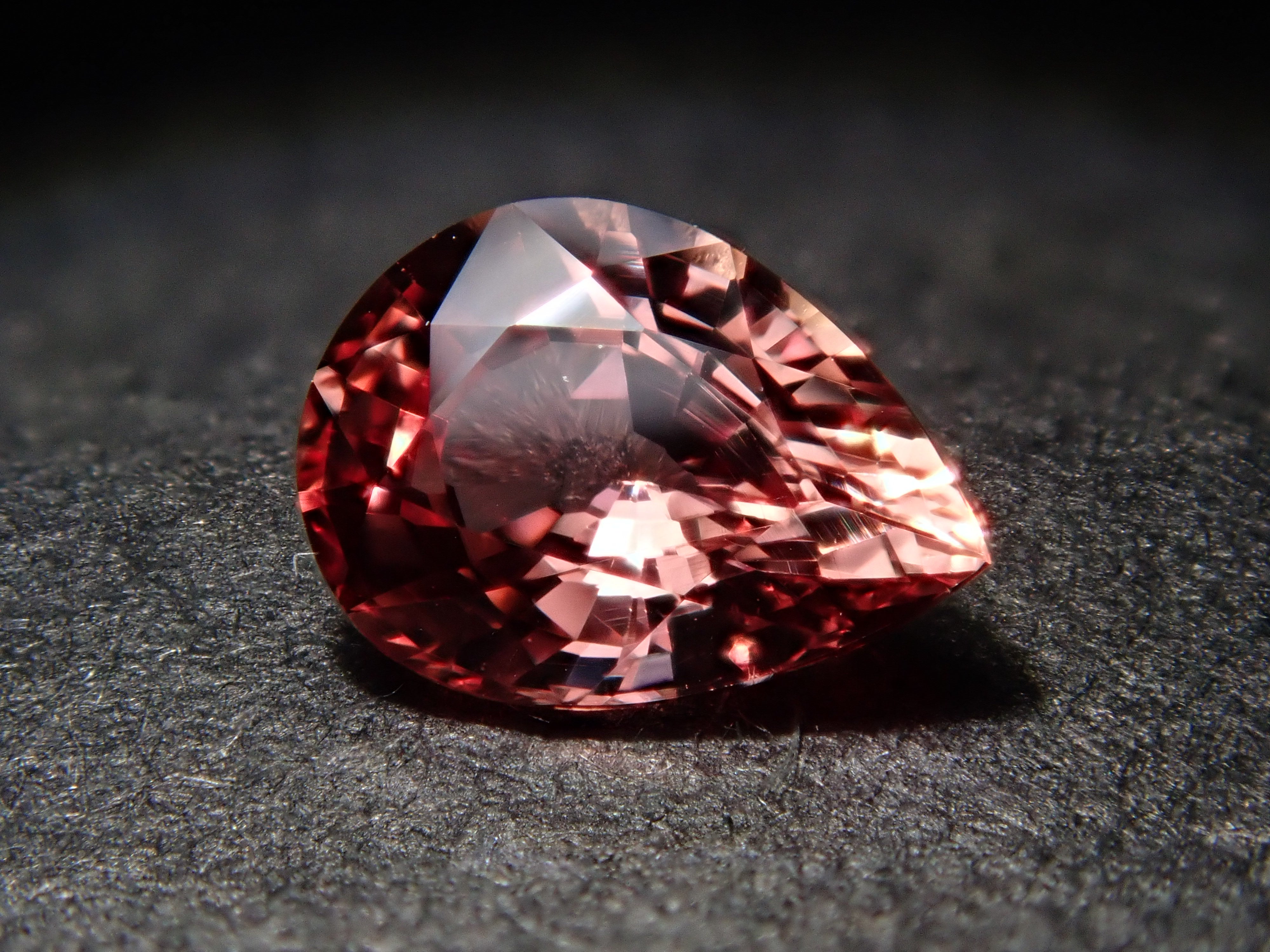 【10/17 22時販売】パパラチアサファイア 0.376ctルース 中宝鑑