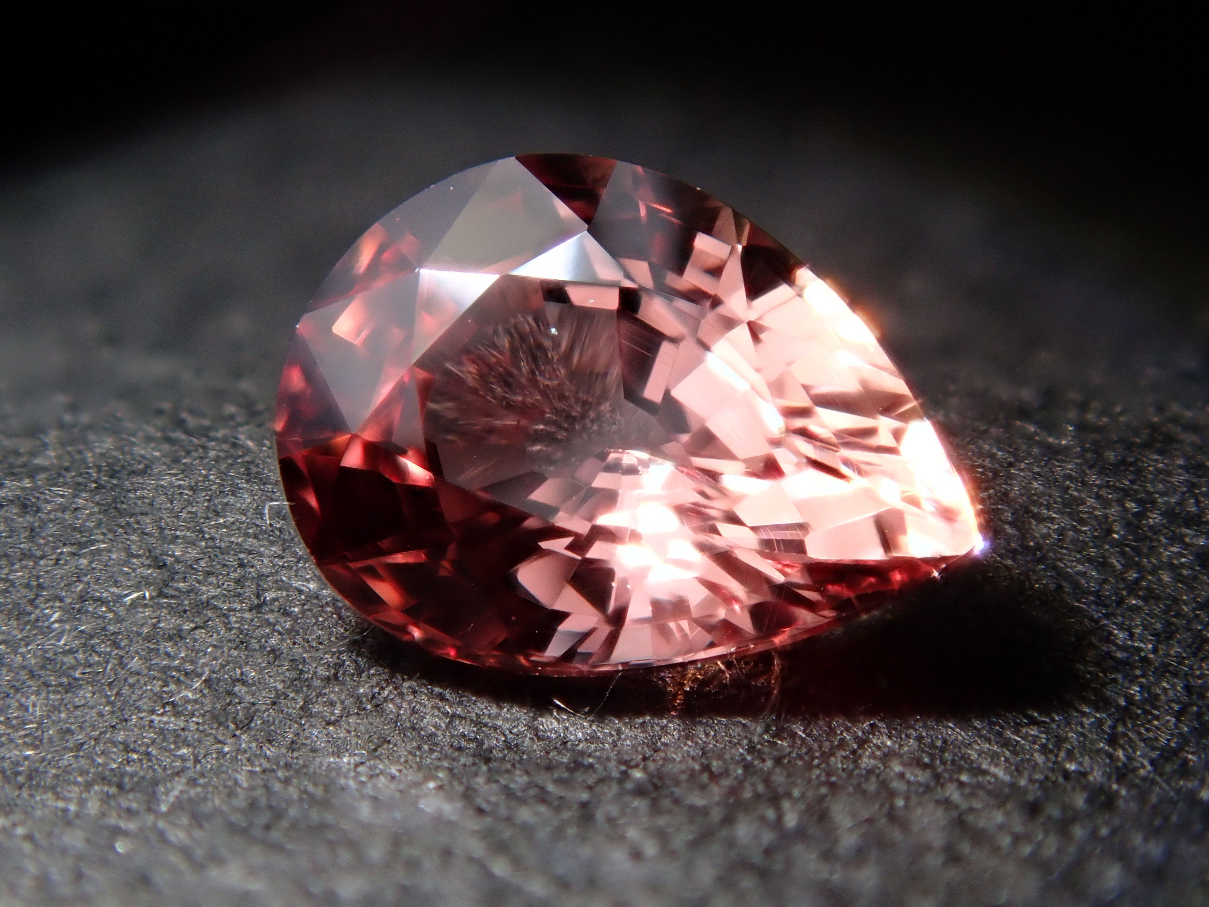 【10/17 22時販売】パパラチアサファイア 0.376ctルース 中宝鑑