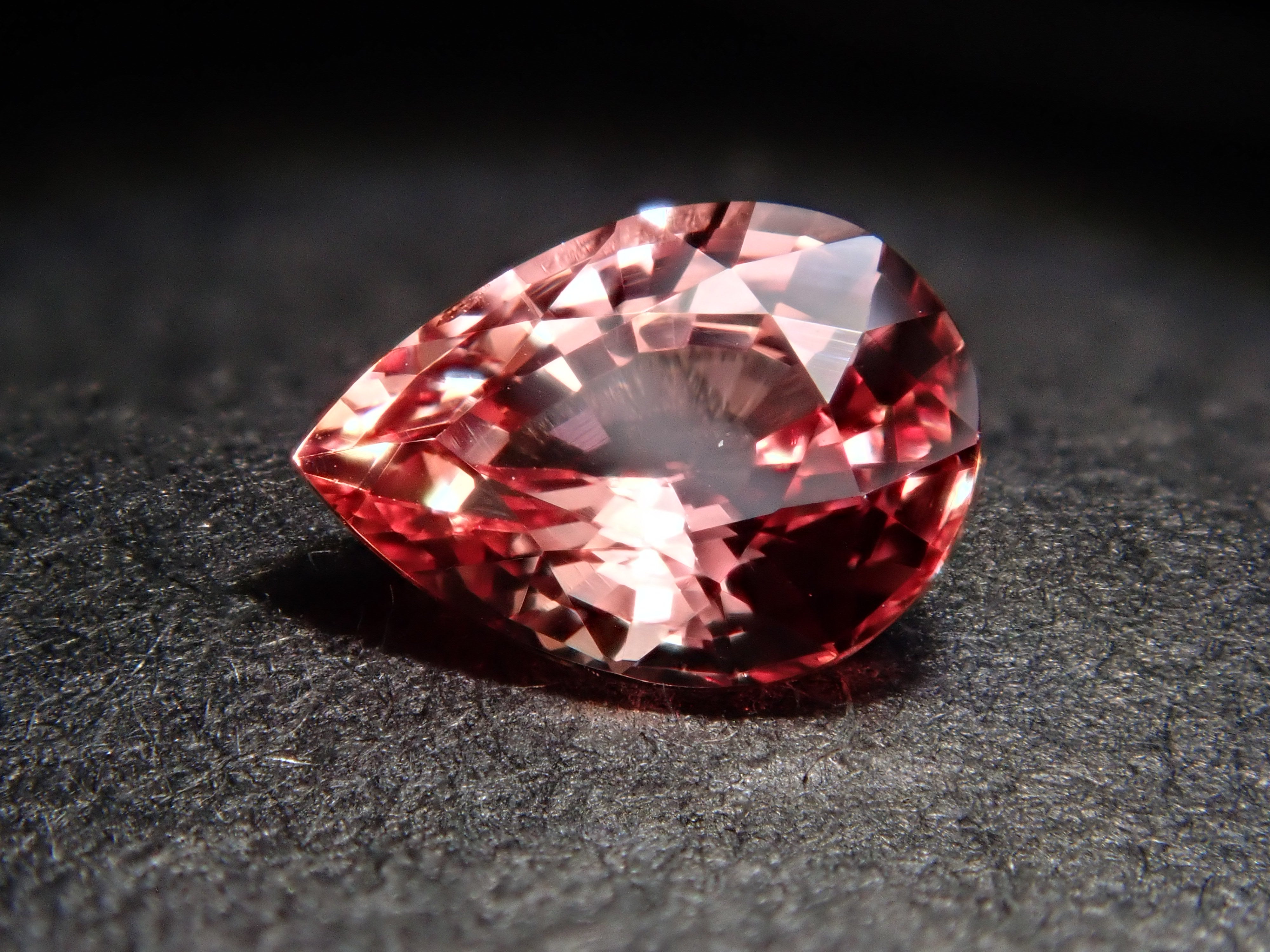 【10/17 22時販売】パパラチアサファイア 0.376ctルース 中宝鑑