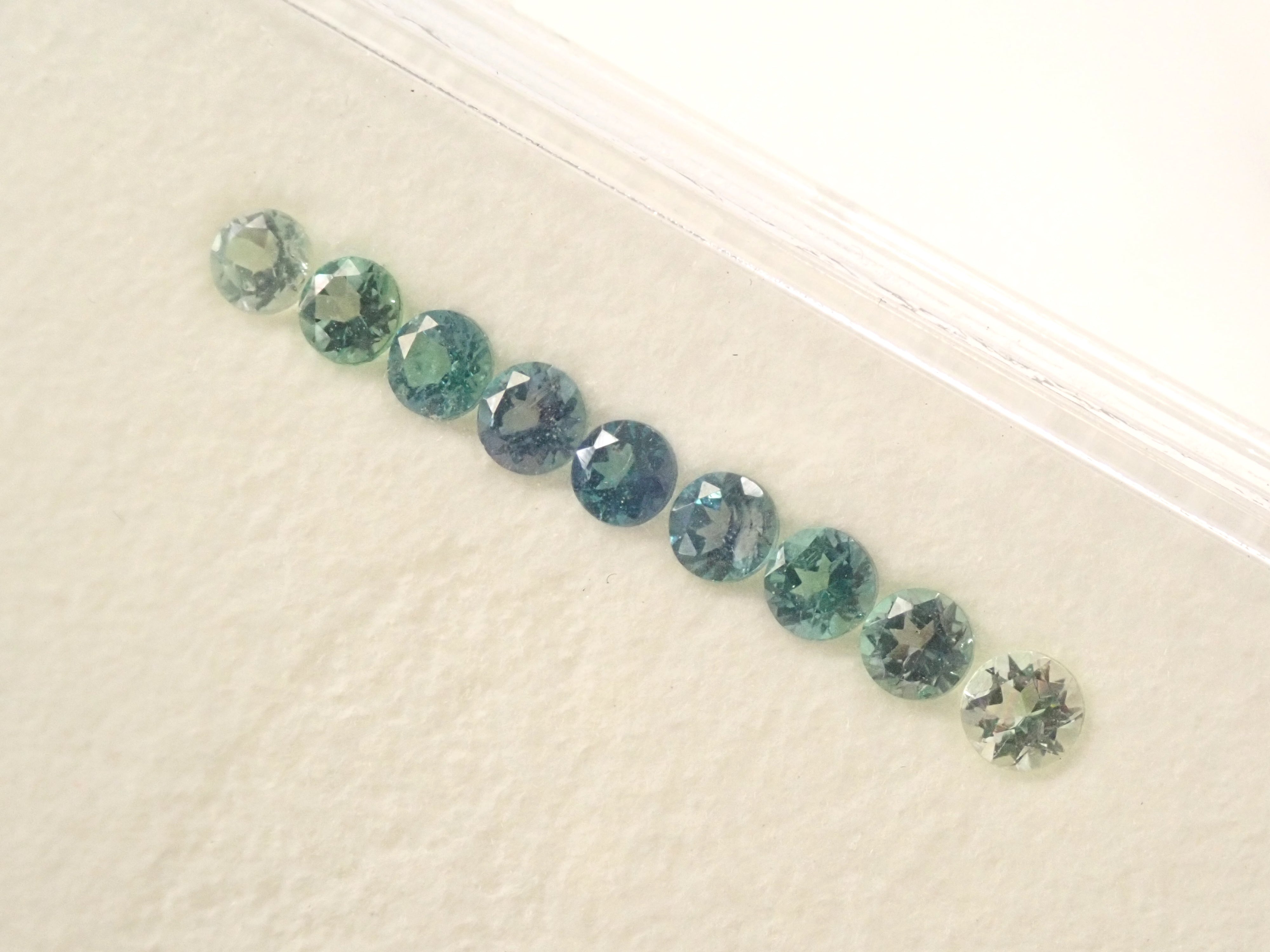 【10/12 22時販売】タンザニア産コーネルピン(合計1.103ct)13石ハーフエタニティリングセット(2.0mm)