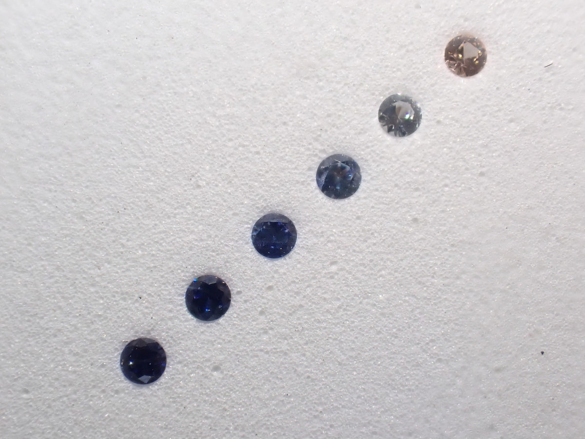 《Limited to 1 Set》Benitoite Gradation 5-Stone Set (2.0mm, includes top quality) 《Multiple Purchase Discount Available》