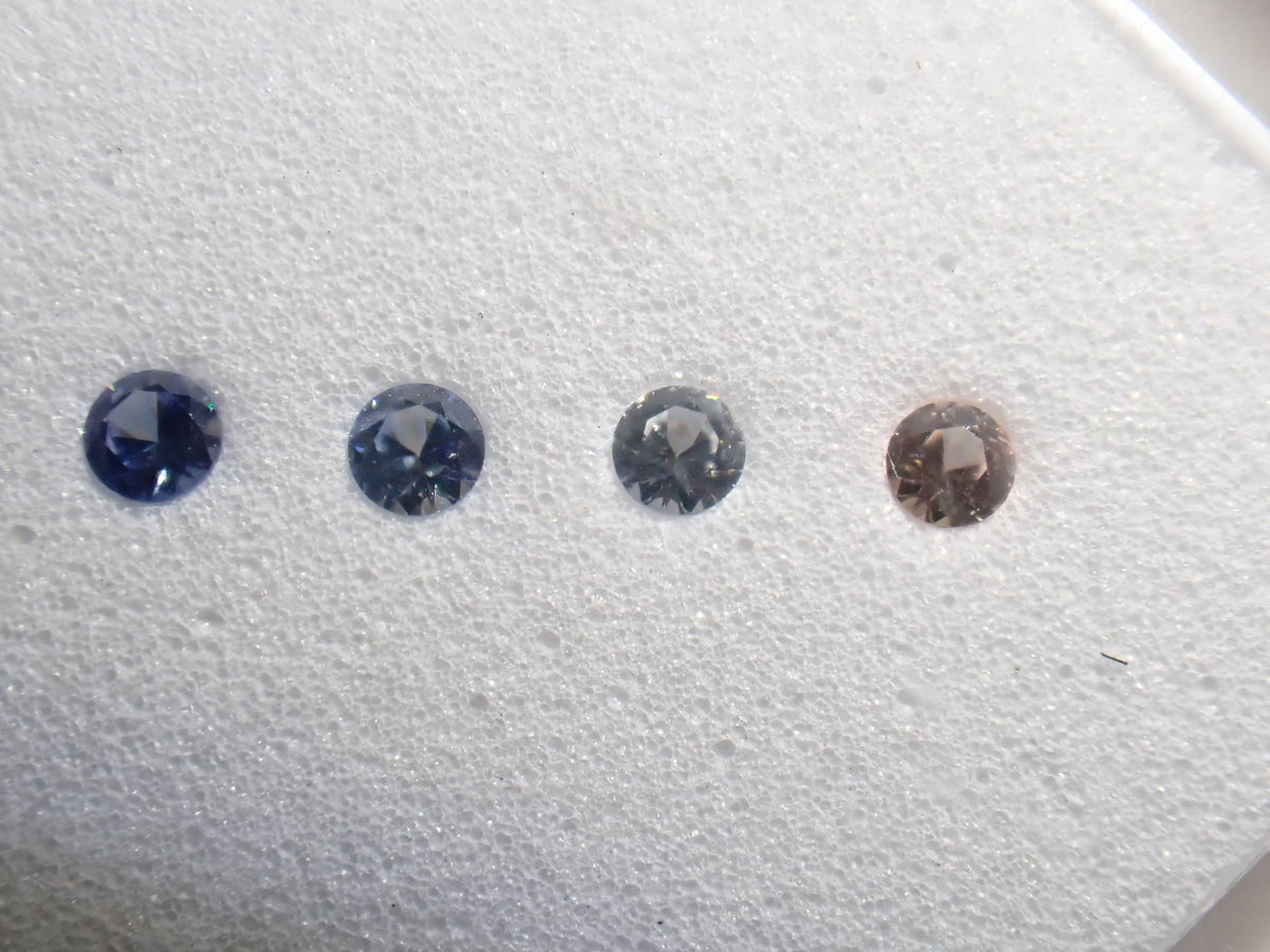《Limited to 1 Set》Benitoite Gradation 5-Stone Set (2.0mm, includes top quality) 《Multiple Purchase Discount Available》