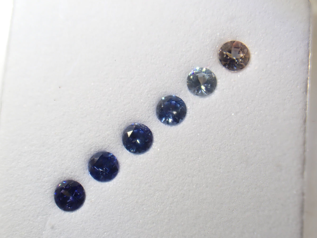 《Limited to 1 Set》Benitoite Gradation 5-Stone Set (2.0mm, includes top quality) 《Multiple Purchase Discount Available》